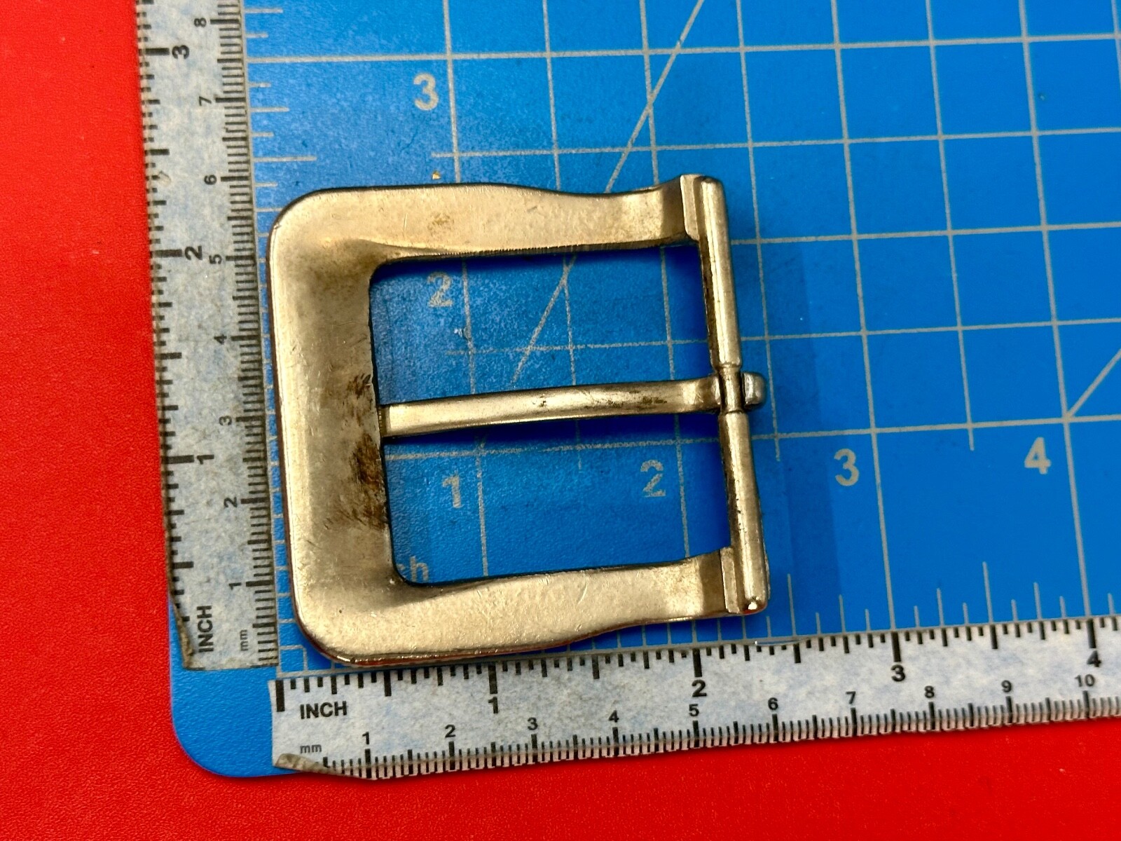 Jeans Brand Silver Tone Replacement Dress Belt Buckle