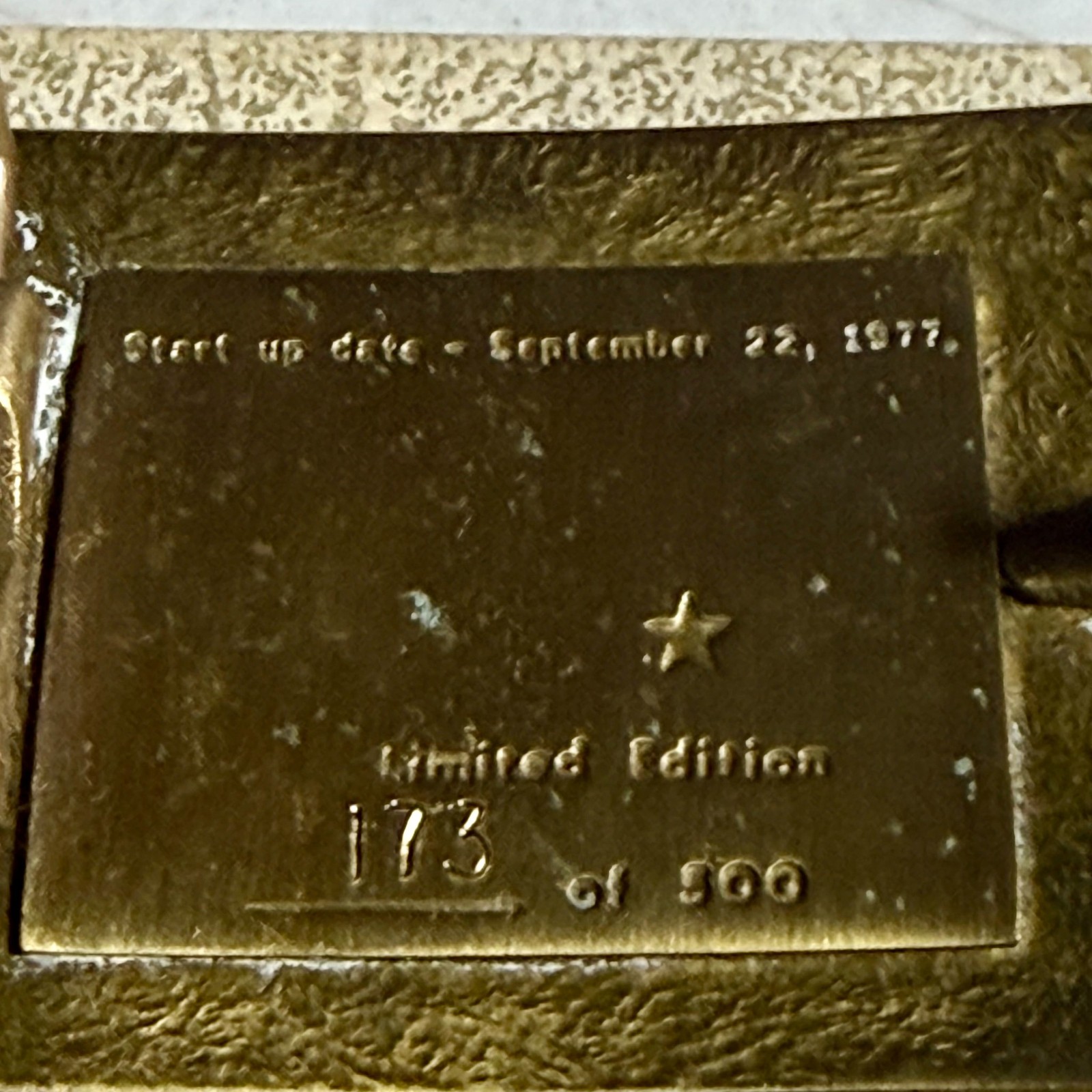 1977 Bear Creek Uranium Limited Edition Belt Buckle 173/900 Made In USA