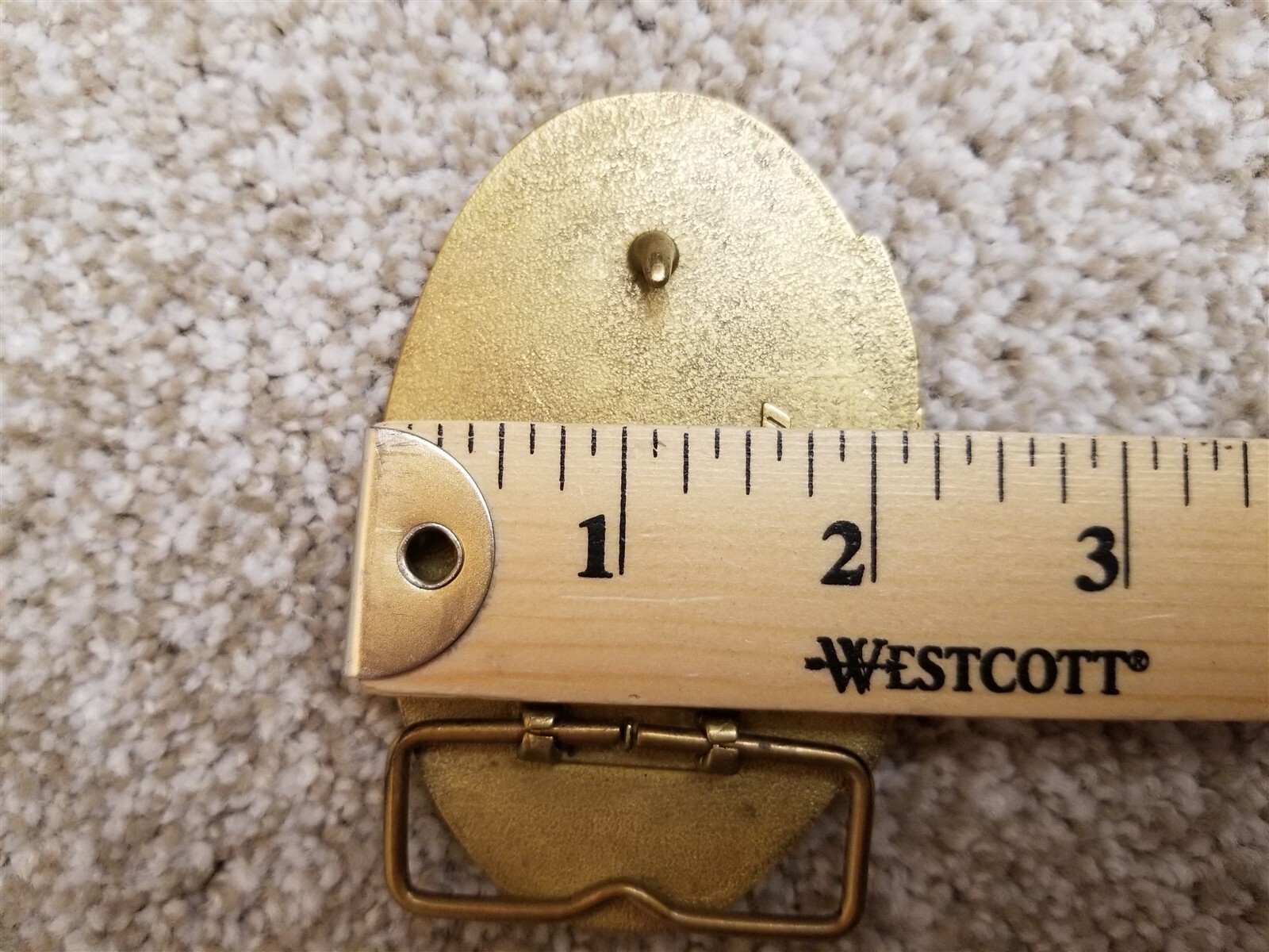 Vintage California Farmer Magazine Belt Buckle 130th Aniversary 1984 Brass Jadco
