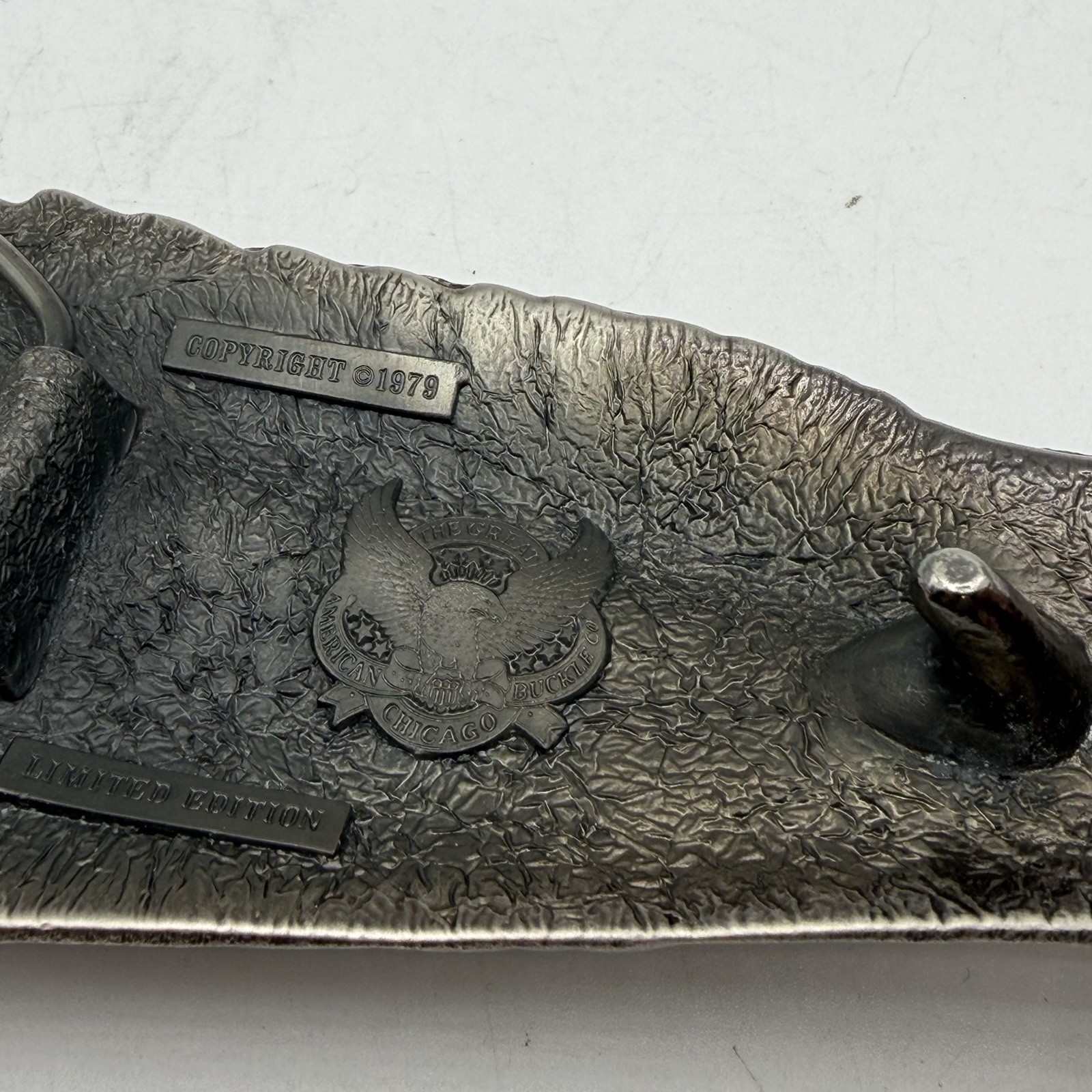 Vtg American Eagle Head Belt Buckle Great Company LIMITED Edition USA Made