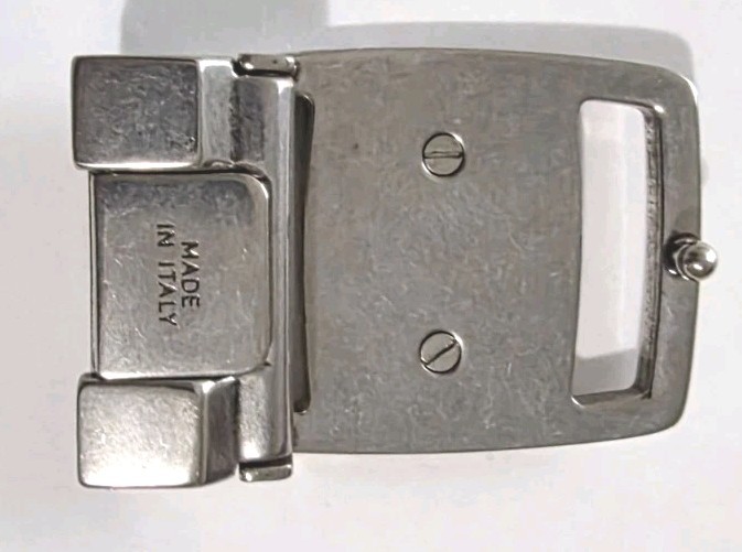 AUTHENTIC SALVATORE FERRAGAMO SILVER VARA BELT BUCKLE FOR 1.3&Prime; WIDE BELT STRAP