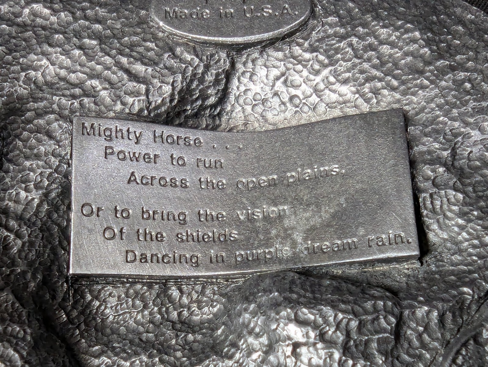 Vintage 1988 Siskiyou Buckle Co Mighty Horse Belt Buckle Solid Pewter Made in…