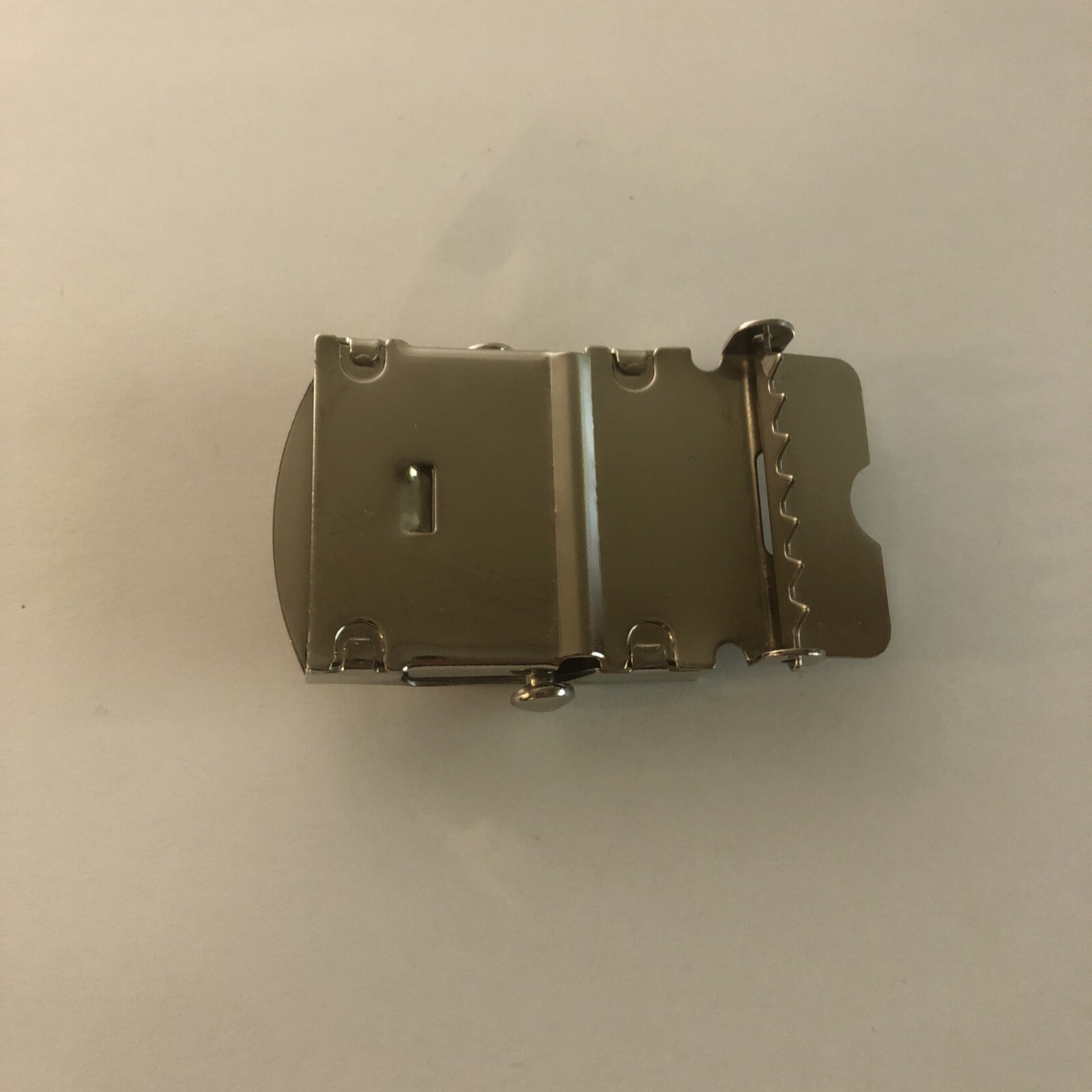 Silver/Chrome U Initial Letter Belt Buckle