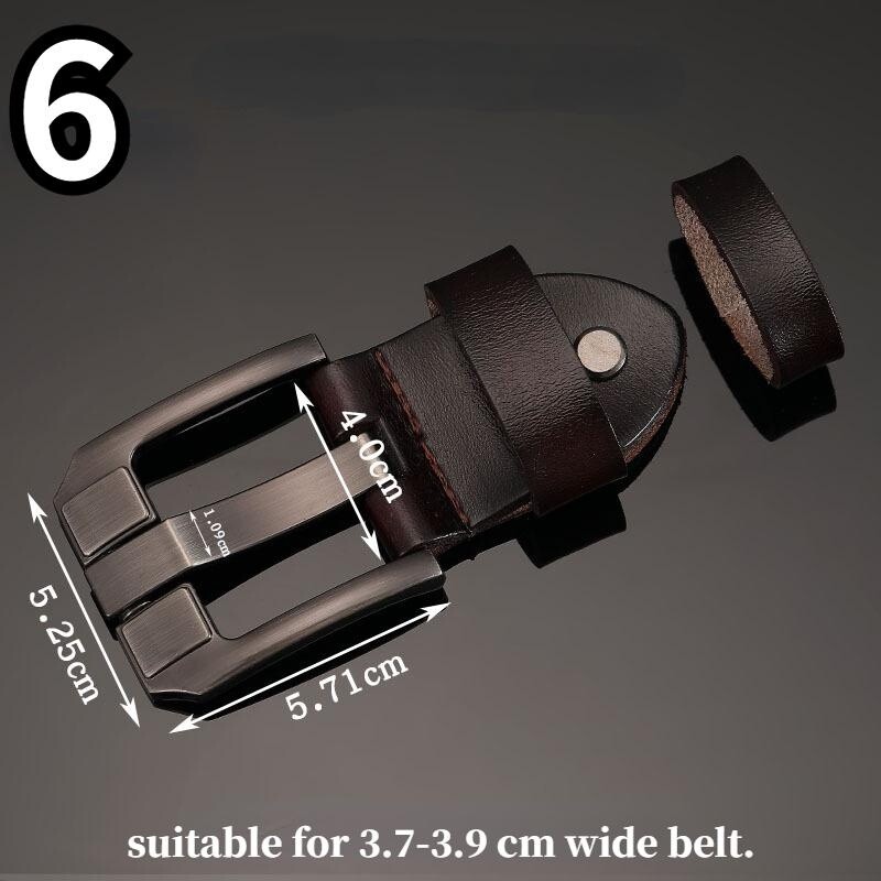 37-39mm Wide Buckle Men PU Leather Alloy Belt Buckle Head Pin Buckle Replacement