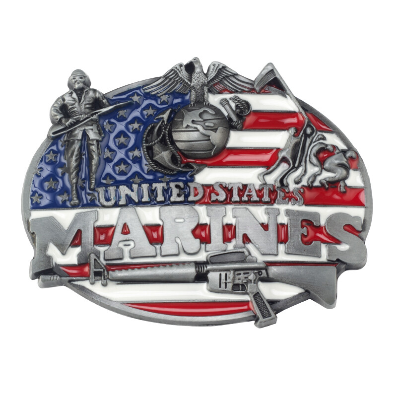 US Military Army Belt Buckle United States Marines (MRN-01)