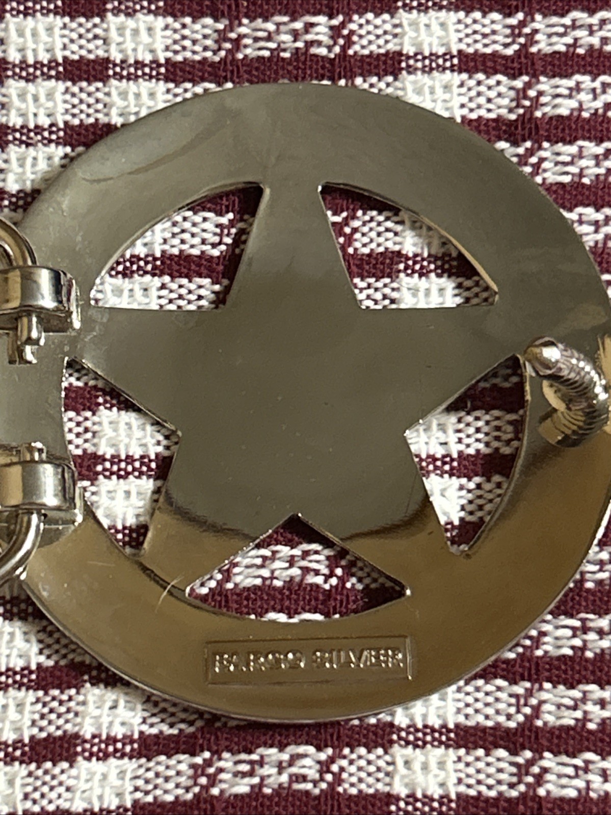 Texas Ranger Badge Belt Buckle (Silver)