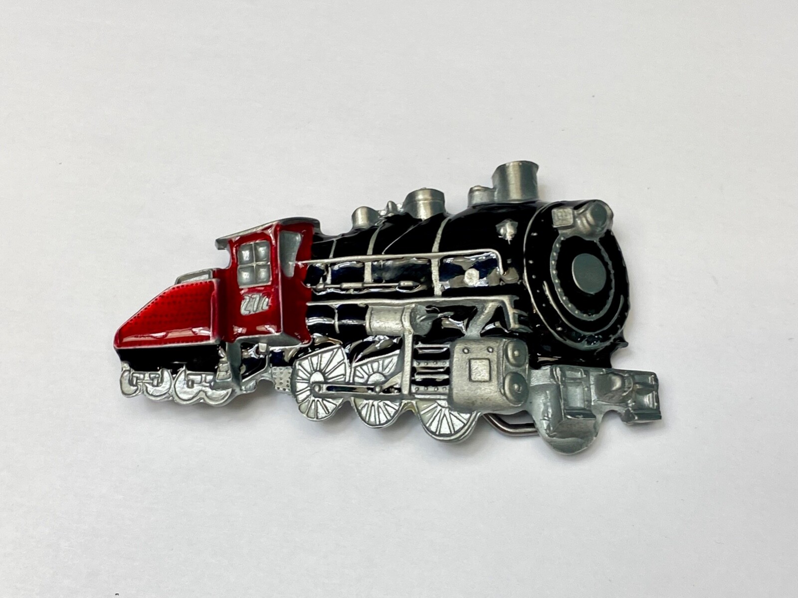 Steam Engine Train Locomotive Rail Road Collectors Vintage 1980 Belt Buckle