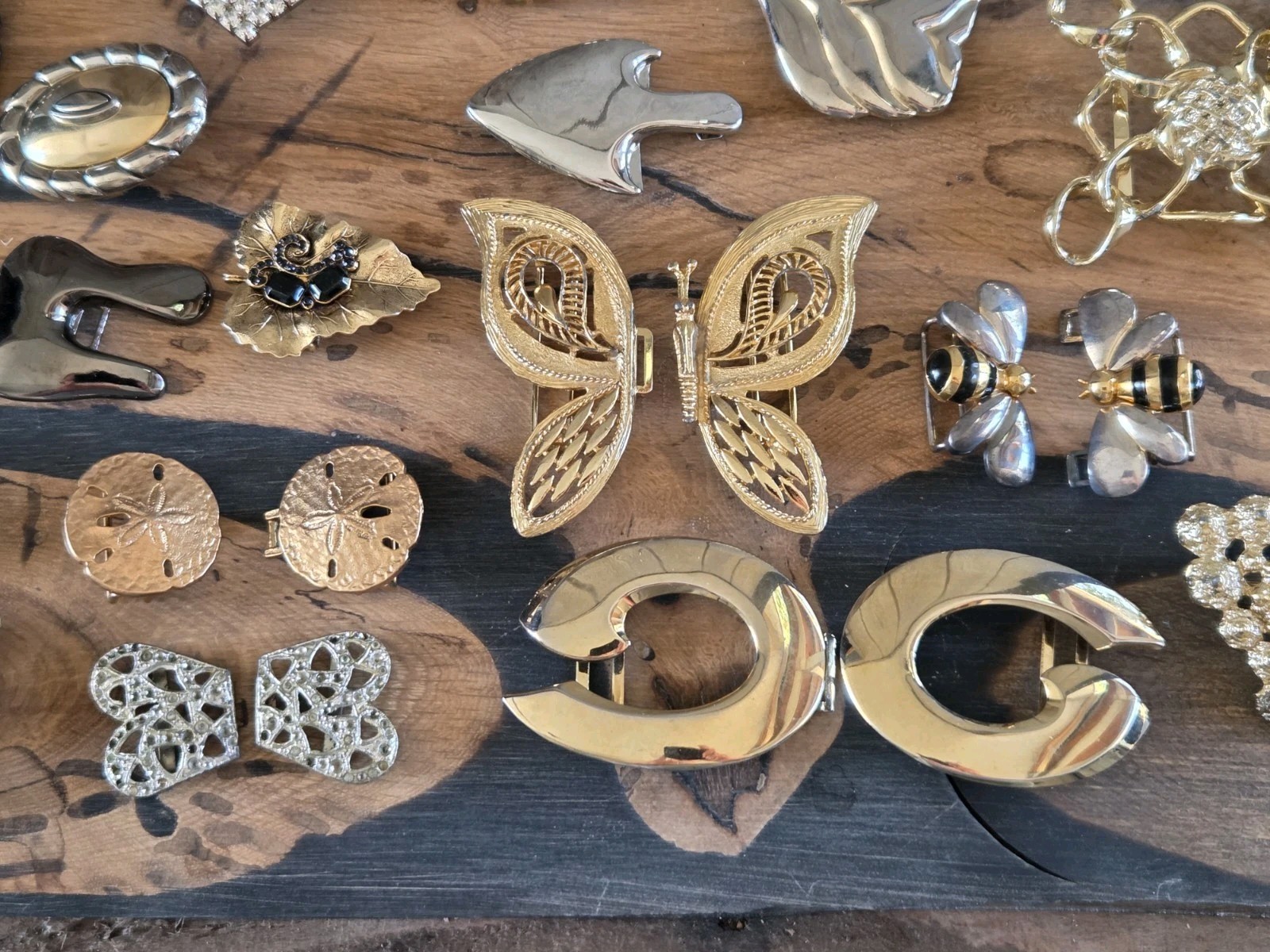 Mixed Wholesale Lot Womens Buckles, Clasps Brass Metal