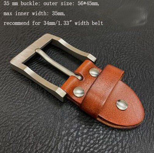 Pure Titanium Anti-Allergy Pin Buckle EDC Belt Buckle for 34mm/39mm Belt Tool