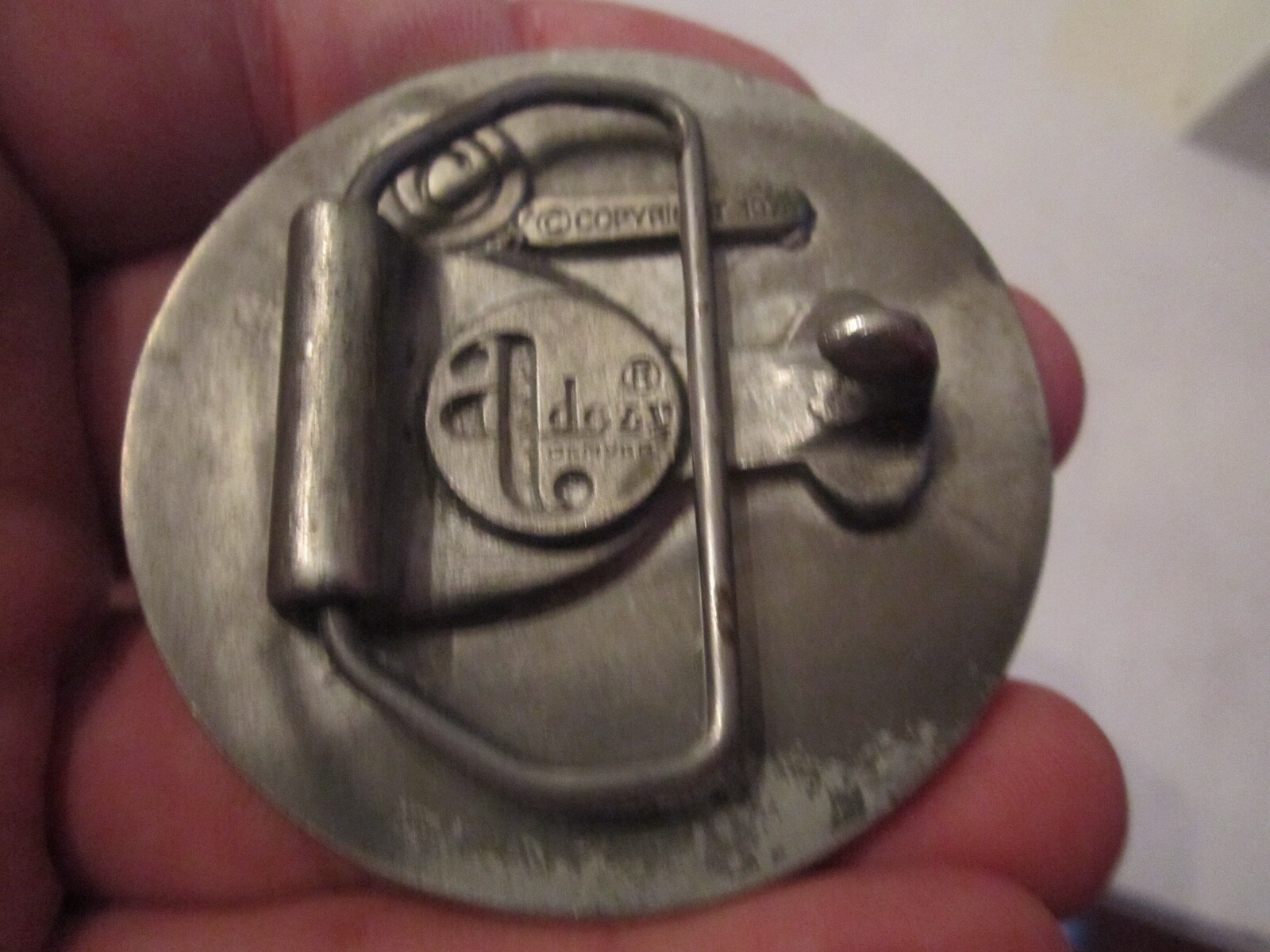 VINTAGE AMERICAN TELEPHONE & TELEGRAPH BELT BUCKLE – 1876 – 1976 – GW13