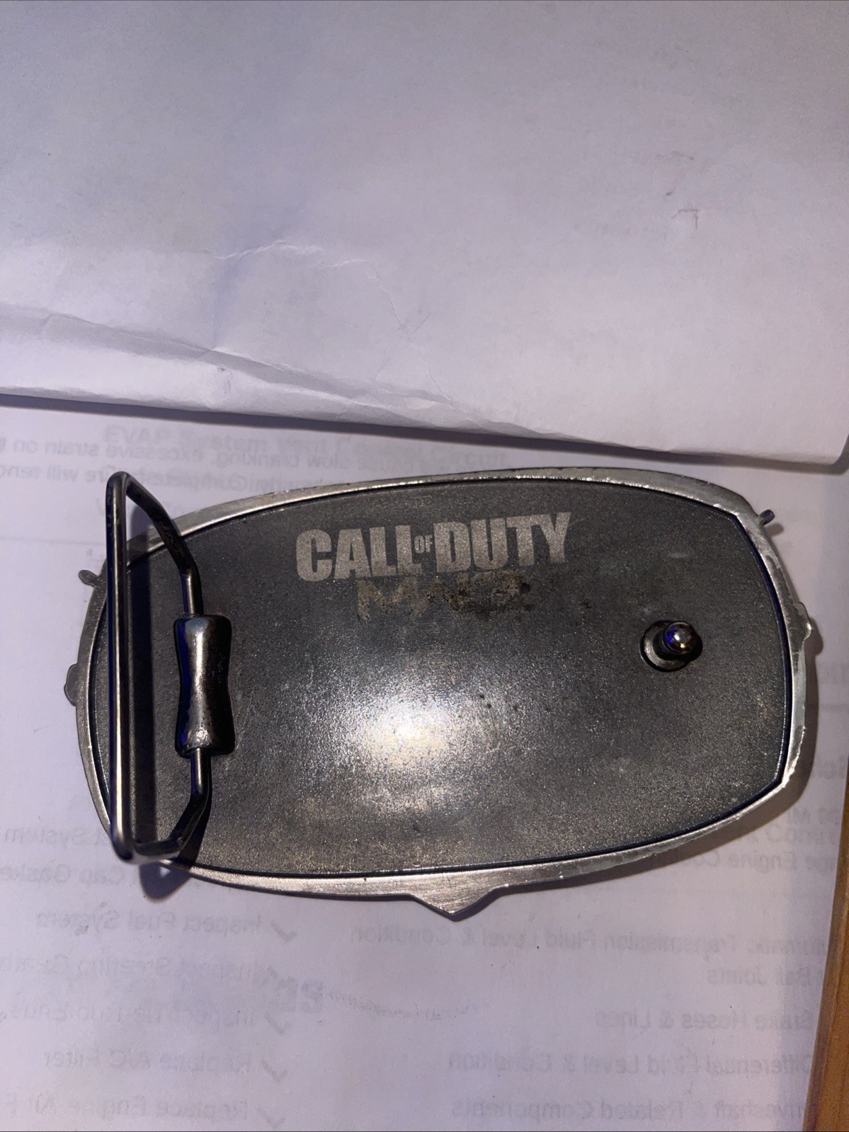 Call of Duty MW3 Modern Warfare ELITE Black Ops II Skull Logo Game Belt Buckle