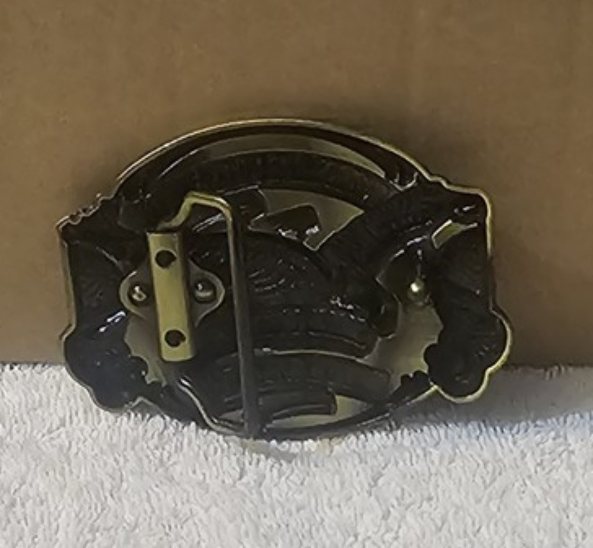 EAGLE IF GUNS ARE OUTLAWED ONLY OUTLAWS WILL HAVE GUNS WESTERN FUNNY BELT BUCKLE