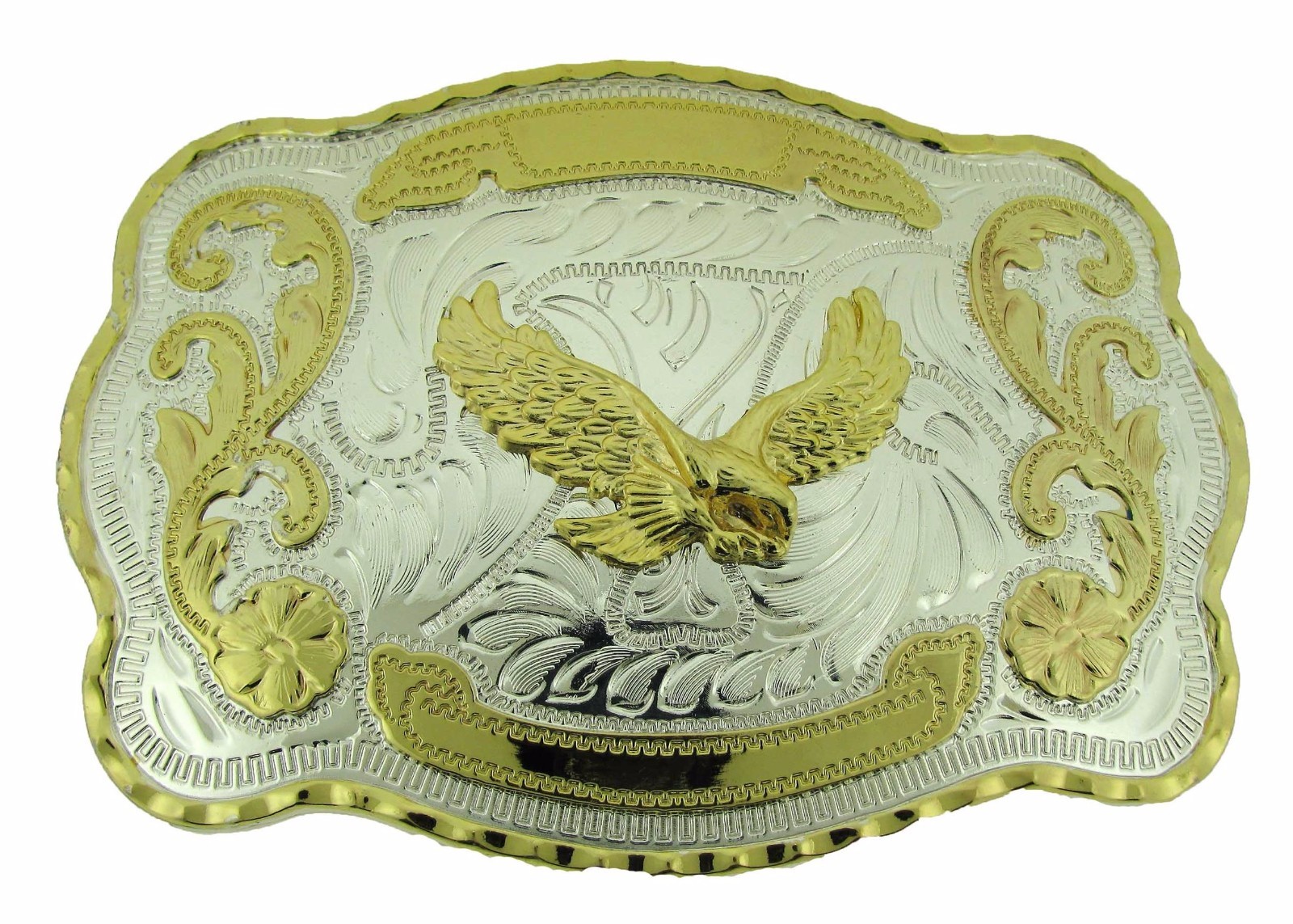Eagle Belt Buckle Gold Silver Rodeo new Mens Cowboy Western American War Winged