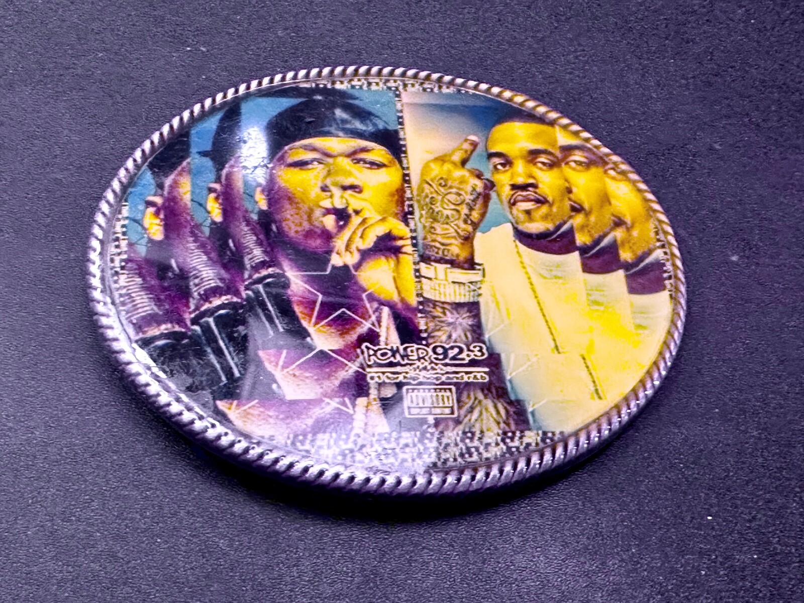 Power 92.3 Radio Station for Hip Hop & R&B Chicago Artist Promotion Belt Buckle
