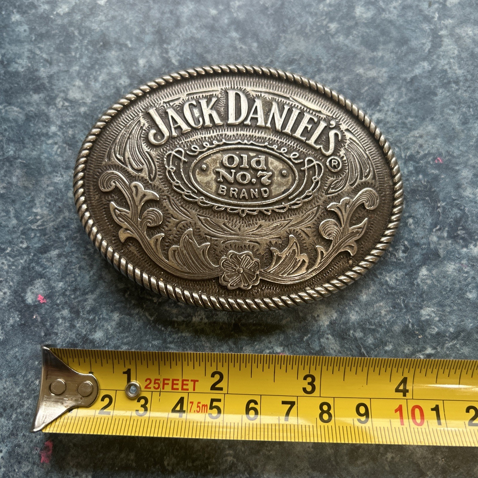 Jack Daniel&rsquo;s metal belt buckle Old No. 7 Brand Whiskey Western Cowboy 5008JD