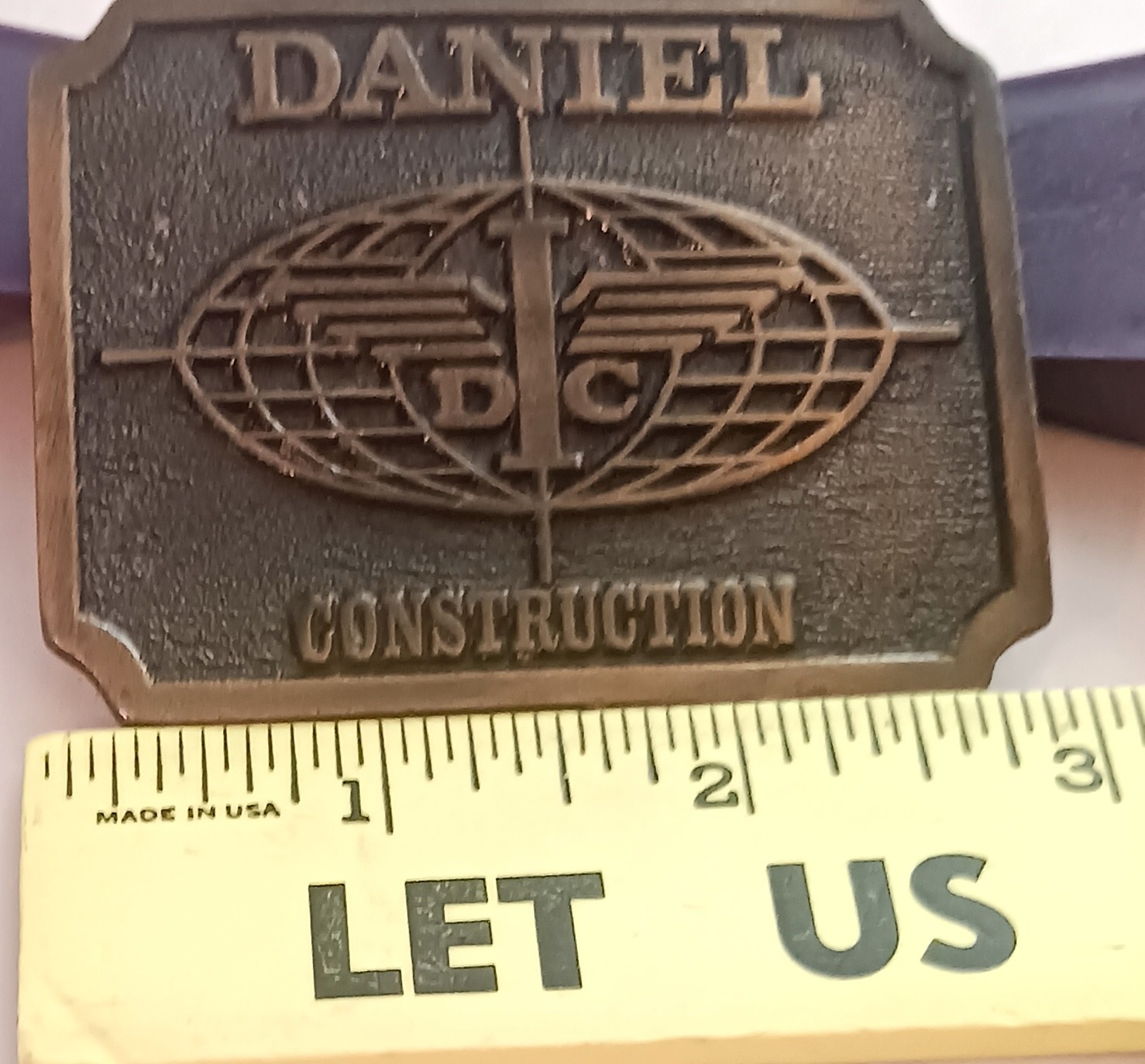 Daniel Construction Promo Belt Buckle
