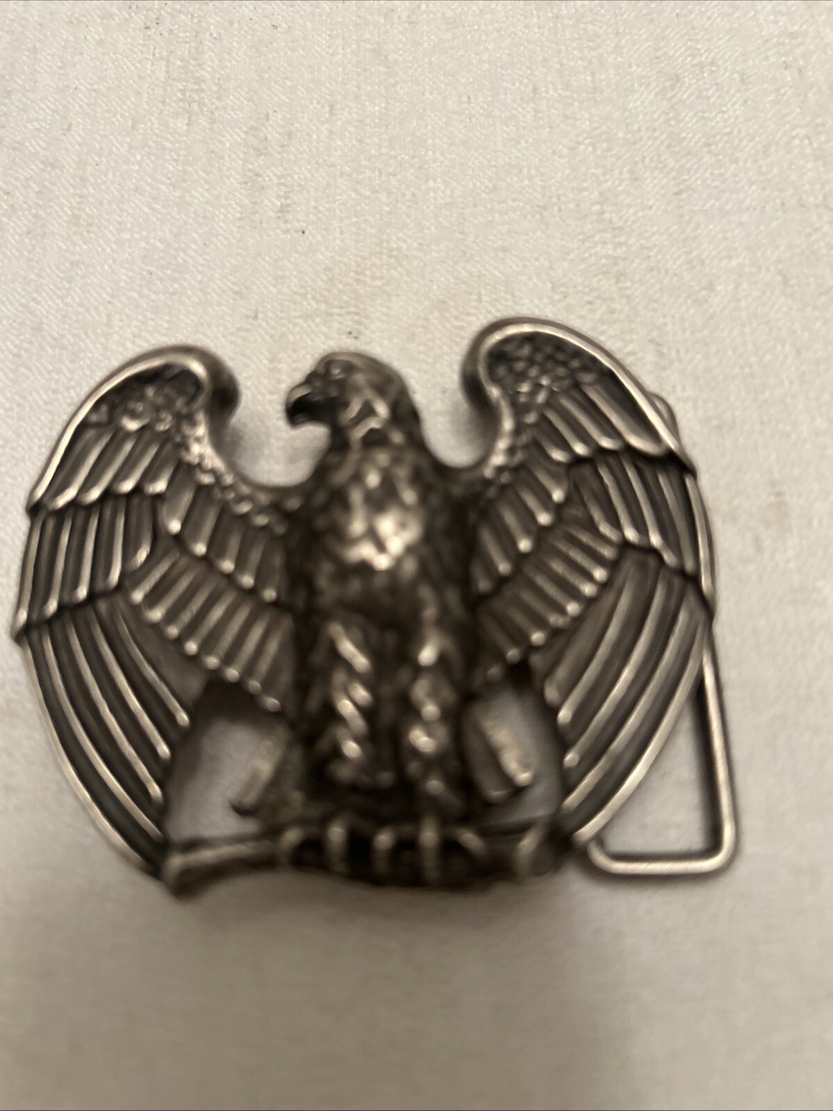 Vintage Avon Pewter Tone Metal Eagle Belt Buckle