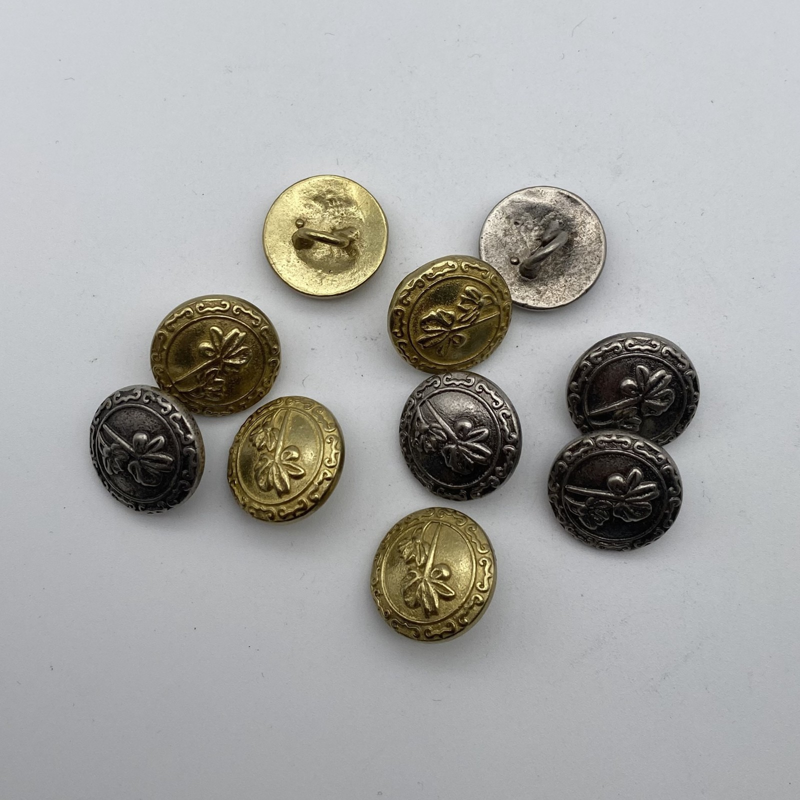 Brass Round Classic Sewing Button Clothing Button Replacement lot
