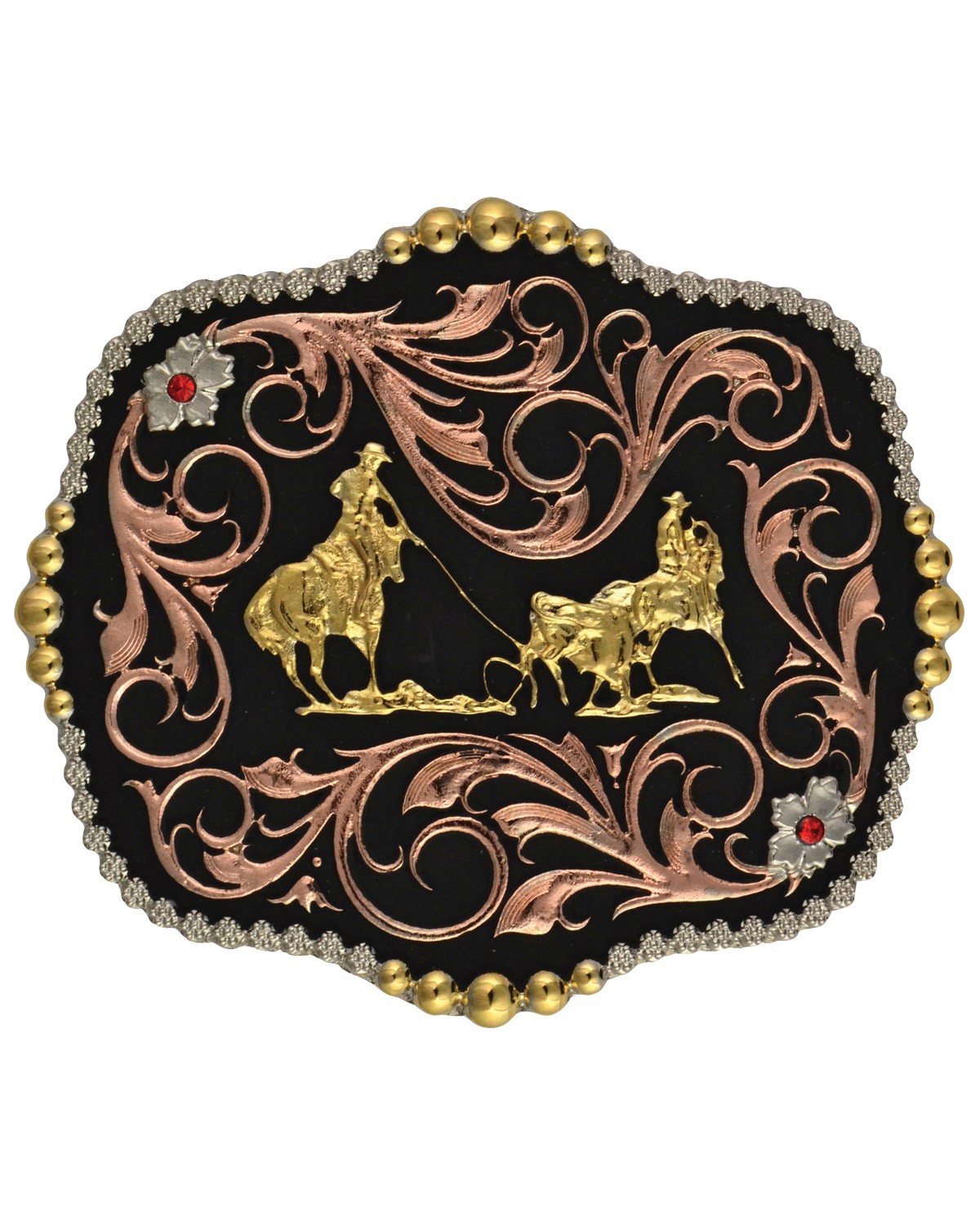 Montana Silversmiths Men&rsquo;s Men'S Tri-Color Bullrider Traditional Attitude