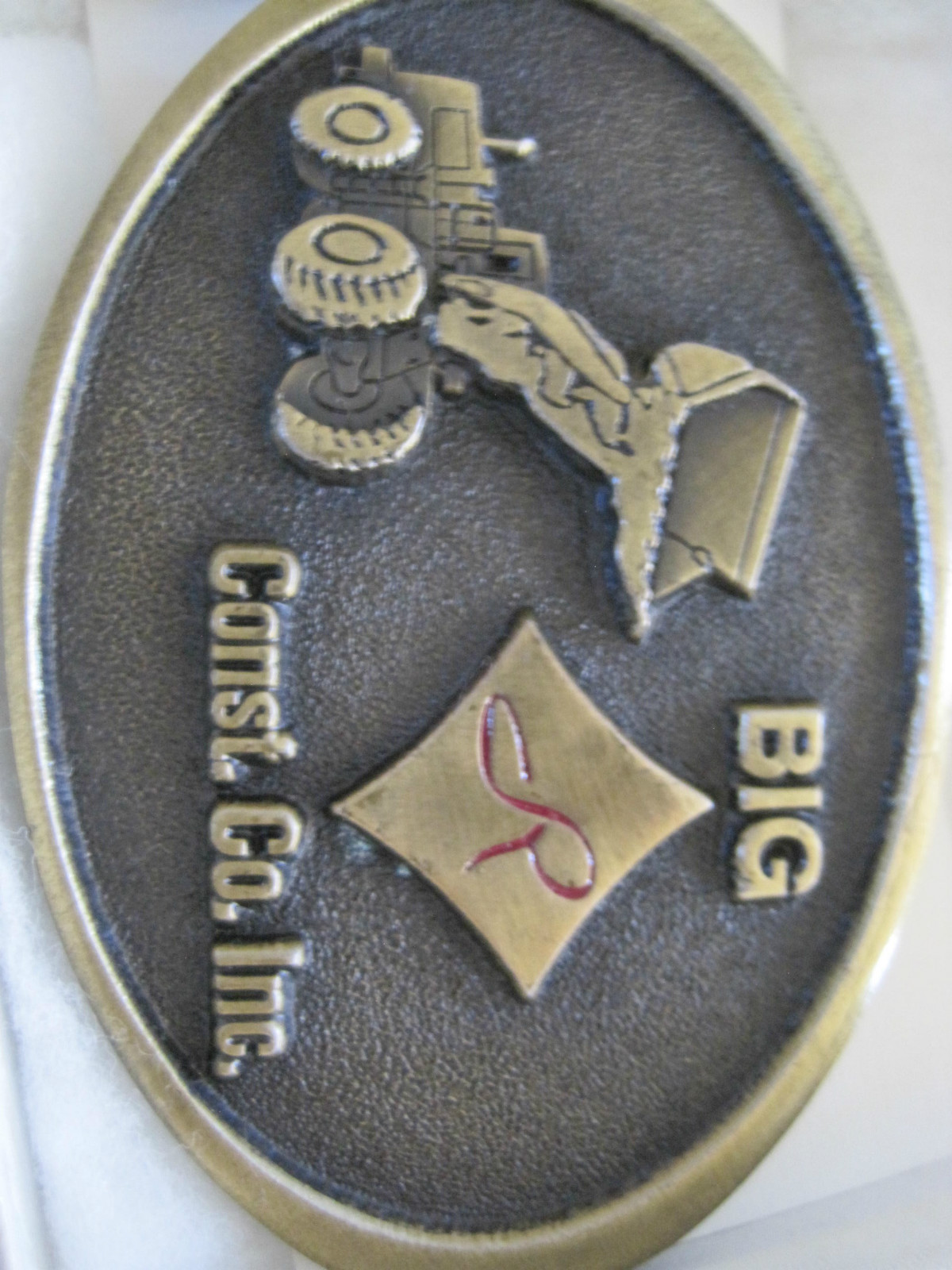 Belt Buckle Advertising Big R Construction Co. Limited Edition Numbered 1988