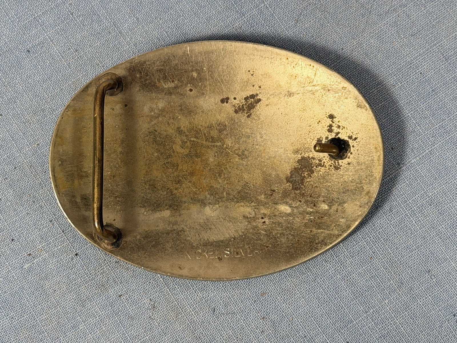 1968 Graceland Saddle Club Belt Buckle Nickel Silver Brass Elvis Memphis Horse