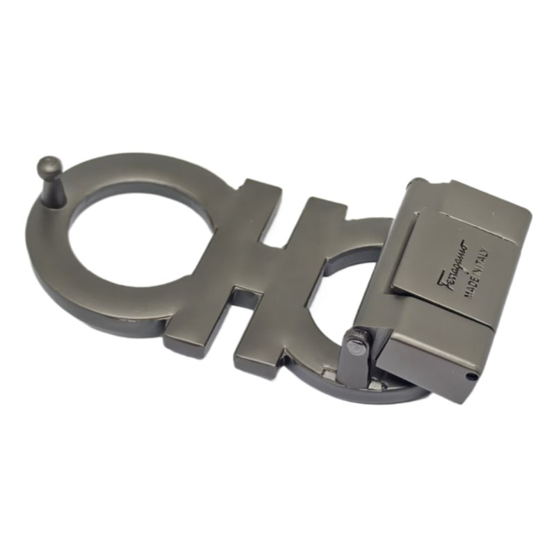 Brushed gunmeta Ferragamo Alloy Classic belt Buckle for 34-35mm belt Men