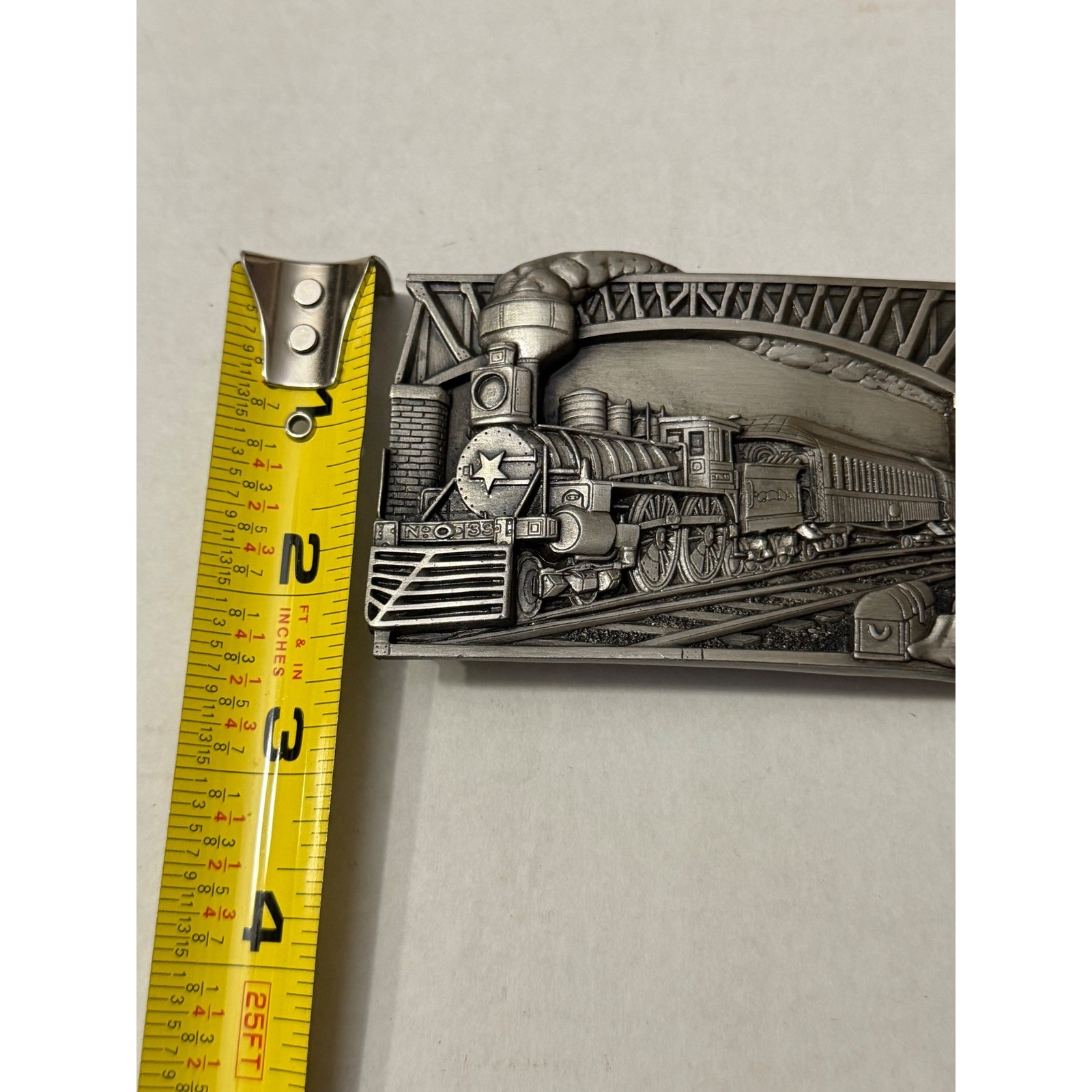Bergamot Brass Works Steam Train Locomotive Belt Buckle U-41 USA Mail 1983