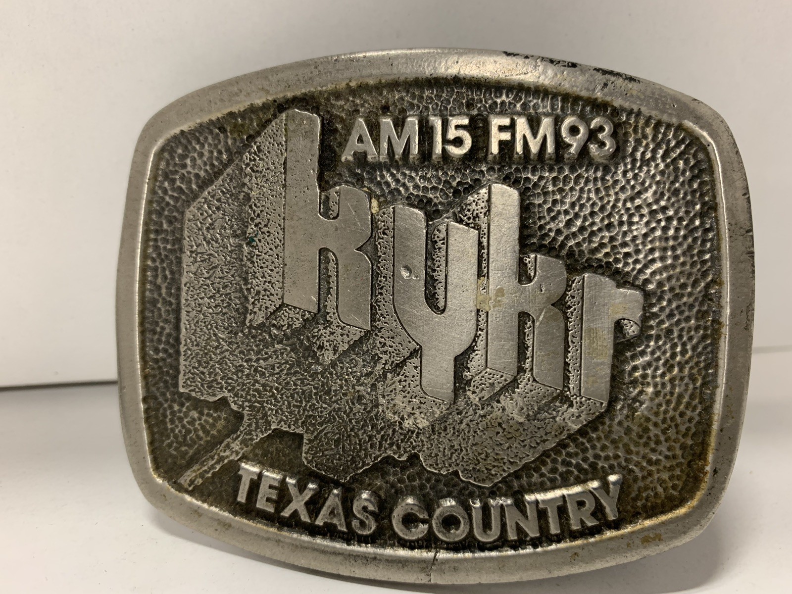 Vintage KYKR Texas Country Music Radio Beaumont TEXAS Belt Buckle