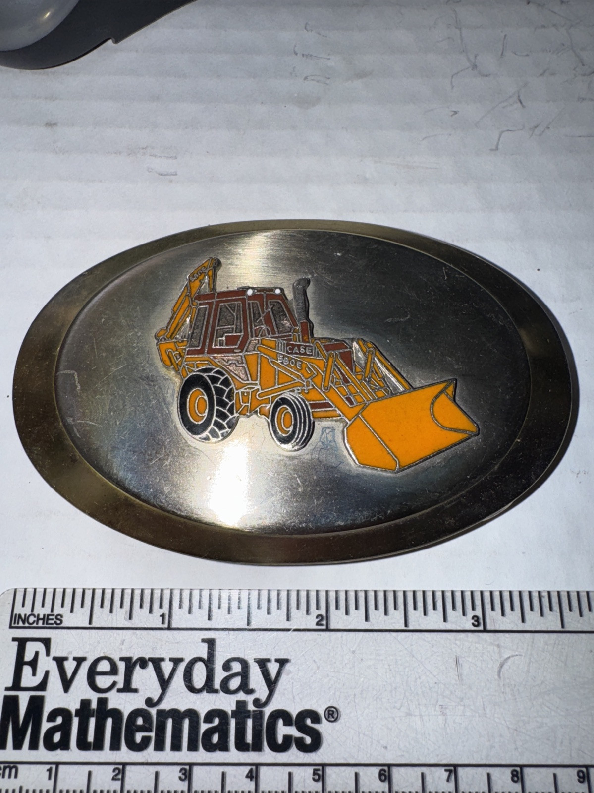 Vintage Case Loader Backhoe Construction Tractor Belt Buckle Rare