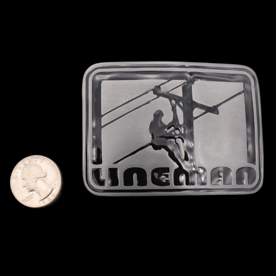 Lineman Telephone Electrical Repair Technician Belt Buckle