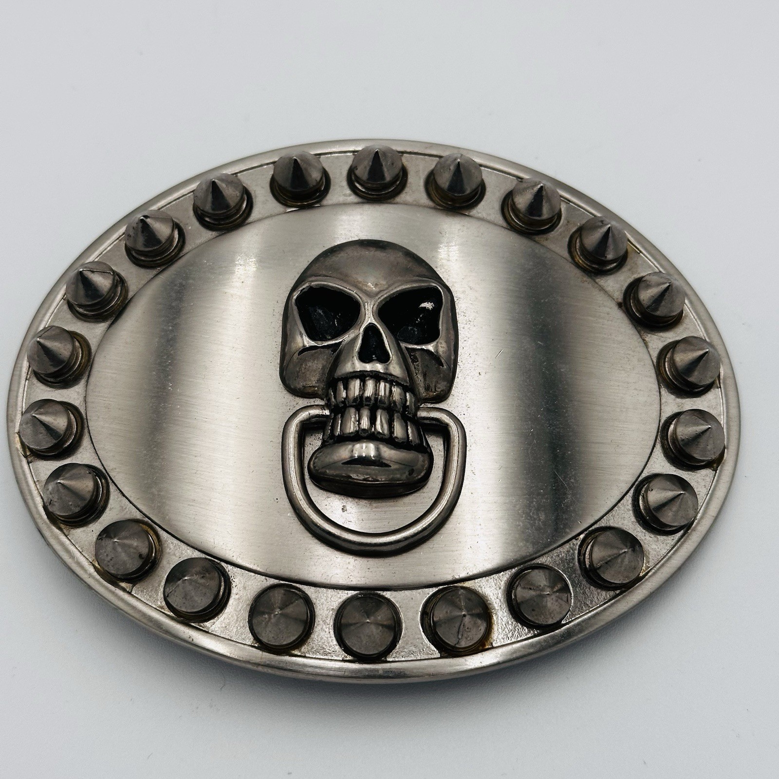 Skeleton Buckle Studded Grunge Gothic Rock Belt Buckle