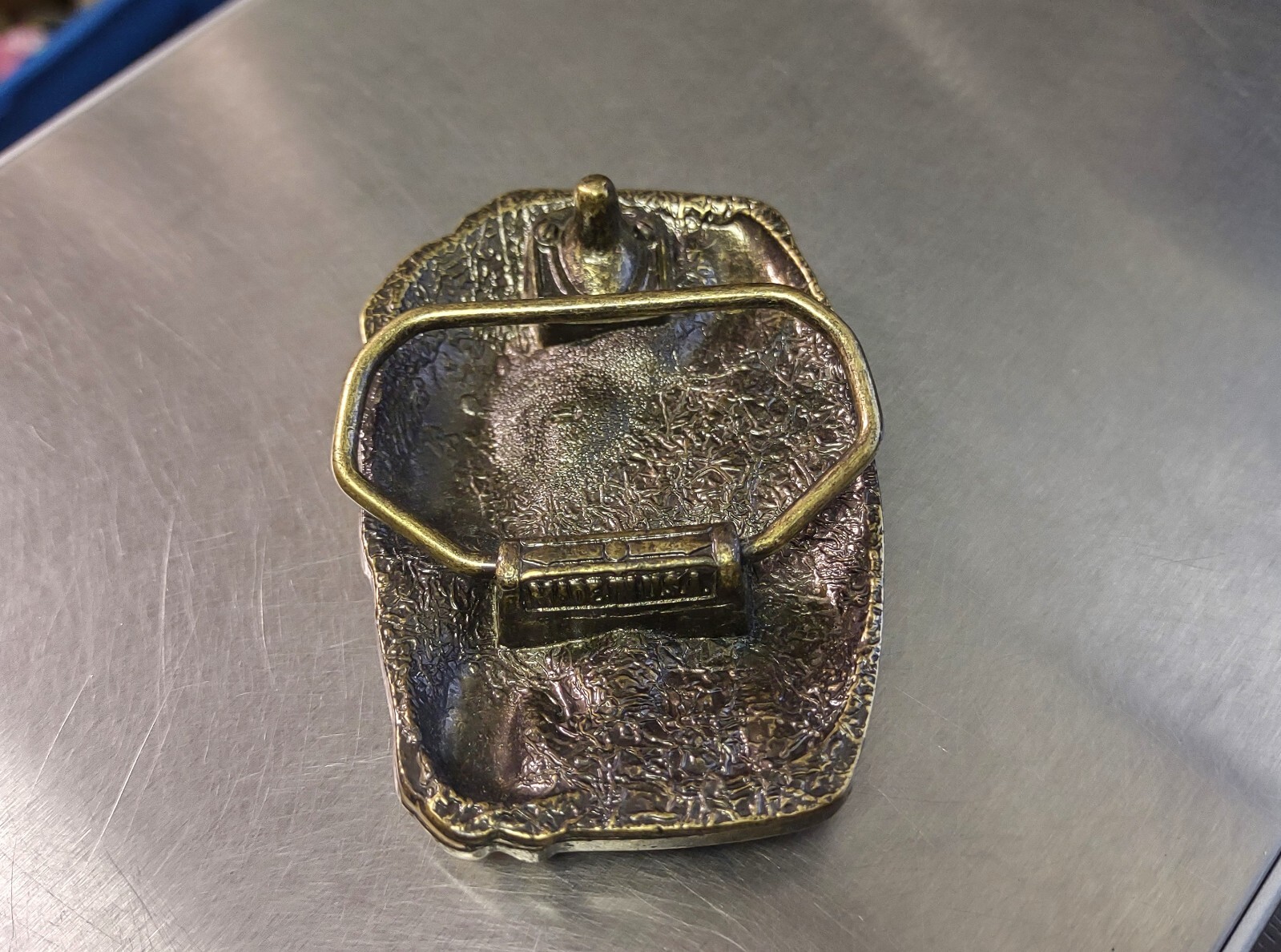 Vintage Bass Anglers Sportsman Society Belt Buckle Fishing Brass