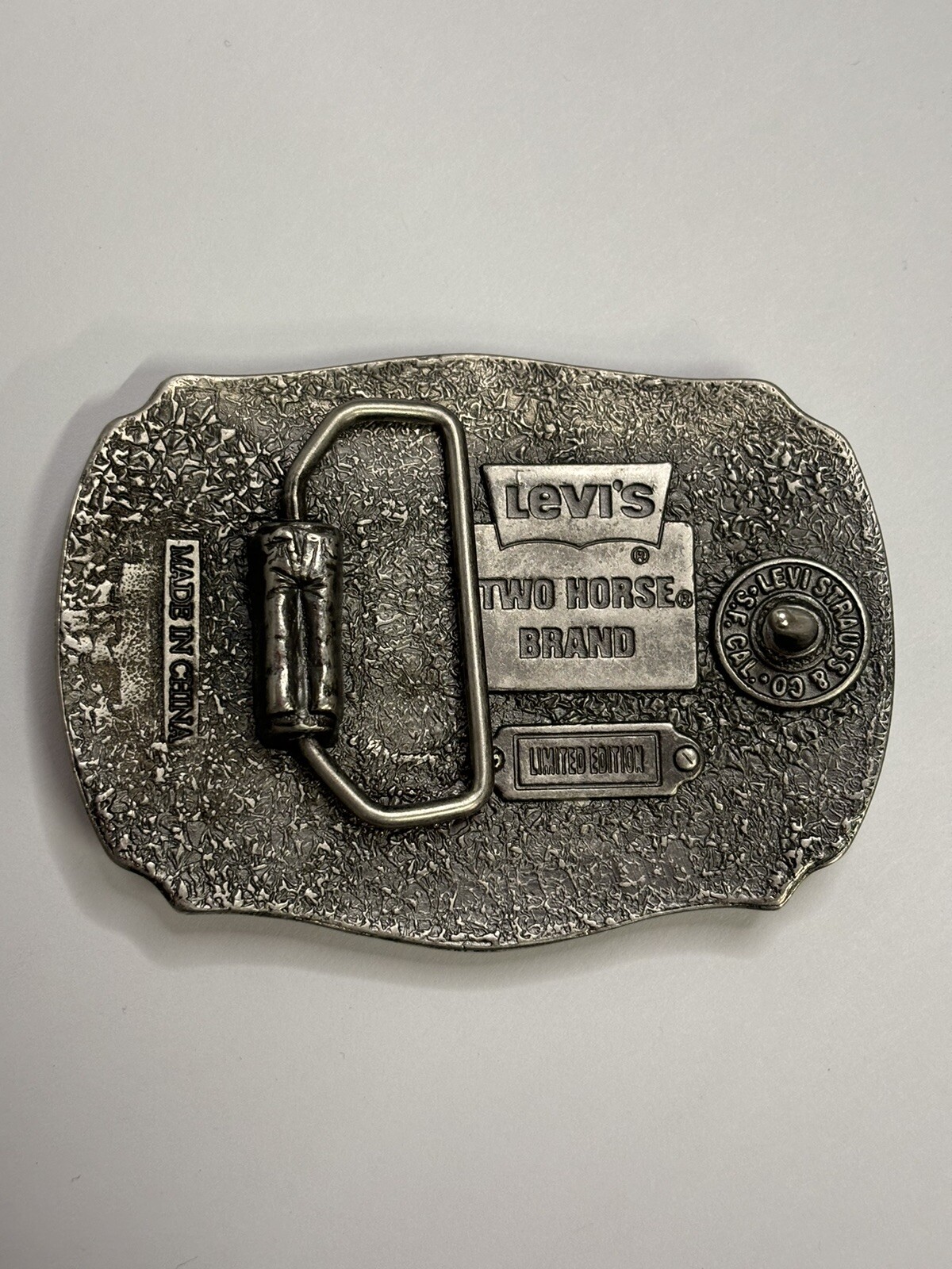 Levis Limited Edition Belt Buckle Levi Strauss Two Horse Brand San Francisco