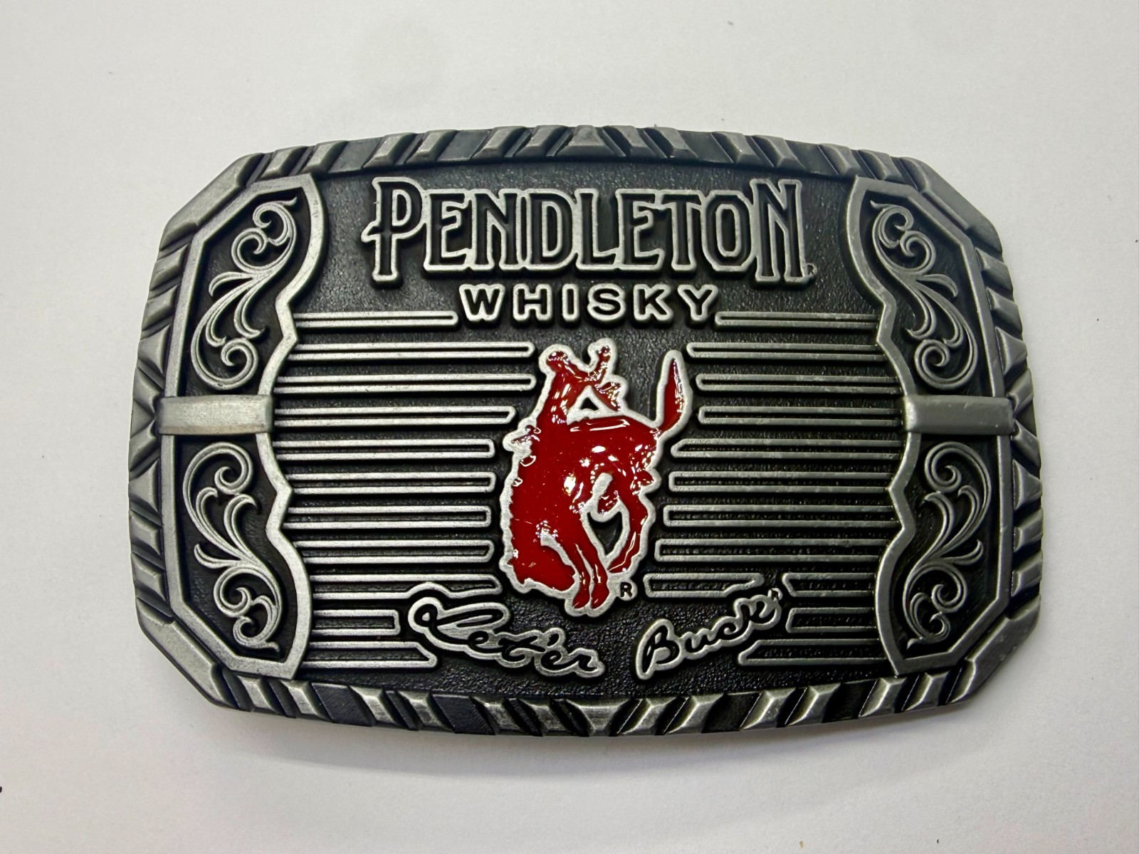 2025 Pendleton Whiskey Let&rsquo;er Buck Rodeo Cowboy Montana Silversmiths Belt Buckle