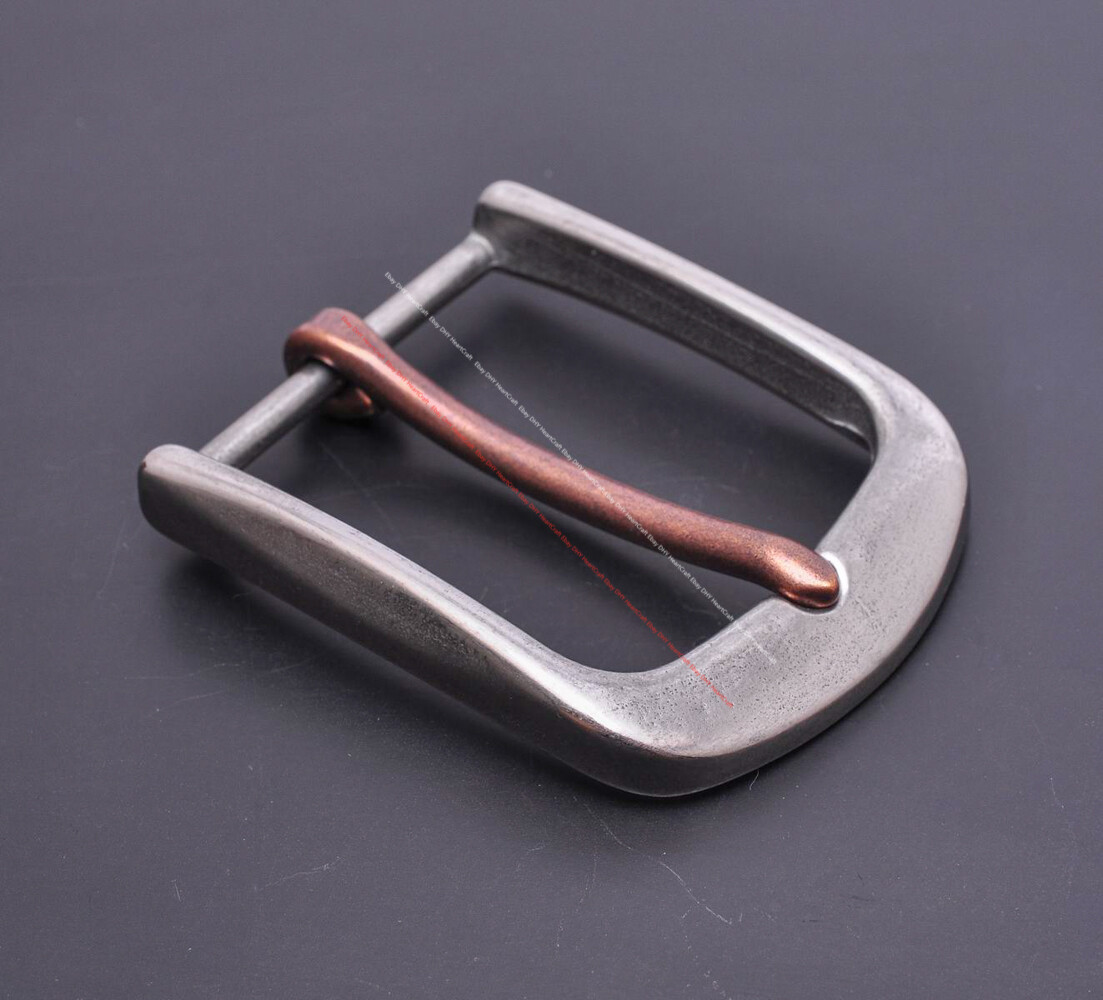 38mm Sturdy Solid Heavy Stainless Steel Leathercraft Heel Bar Jeans Belt Buckle