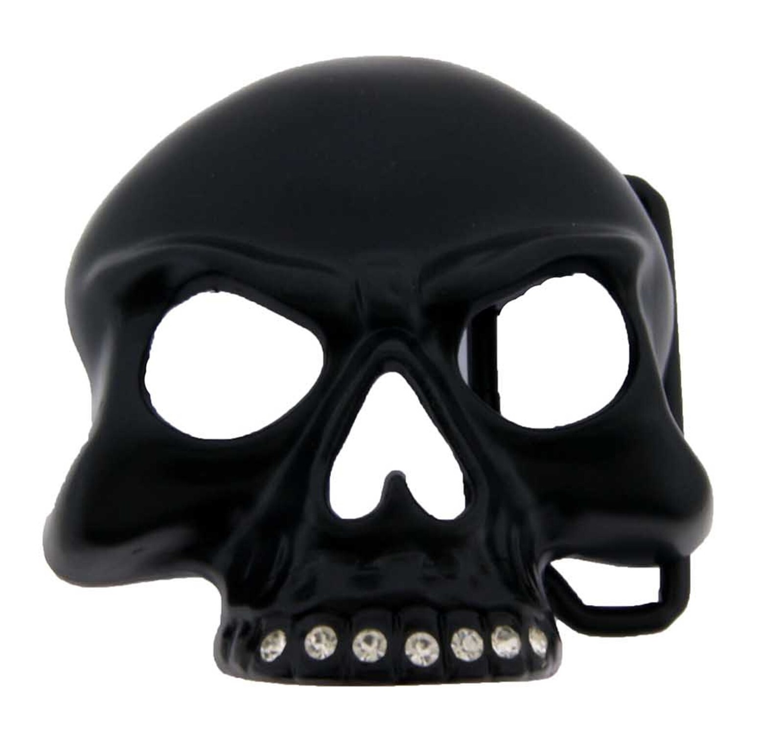 Skull Flaming Blinged Metal Belt Buckle Mens Halloween Party Costume Gift
