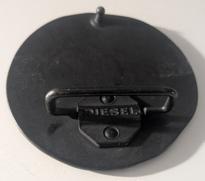 Vintage 90s Only The Brave Industry Diesel Belt Buckle Y2K Diameter 9cm