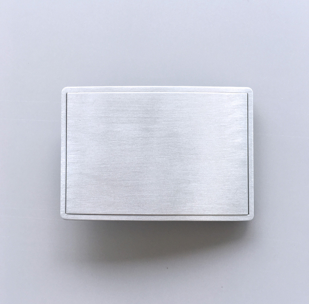 Antique Silver Rectangle Blank Belt Buckle For Engraving Drawing Also US Stock