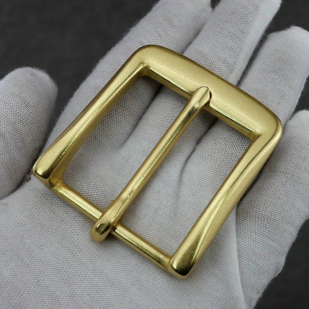 Brass Belt Buckle Replacement Clip Fits 3.8cm Wide Single Prong