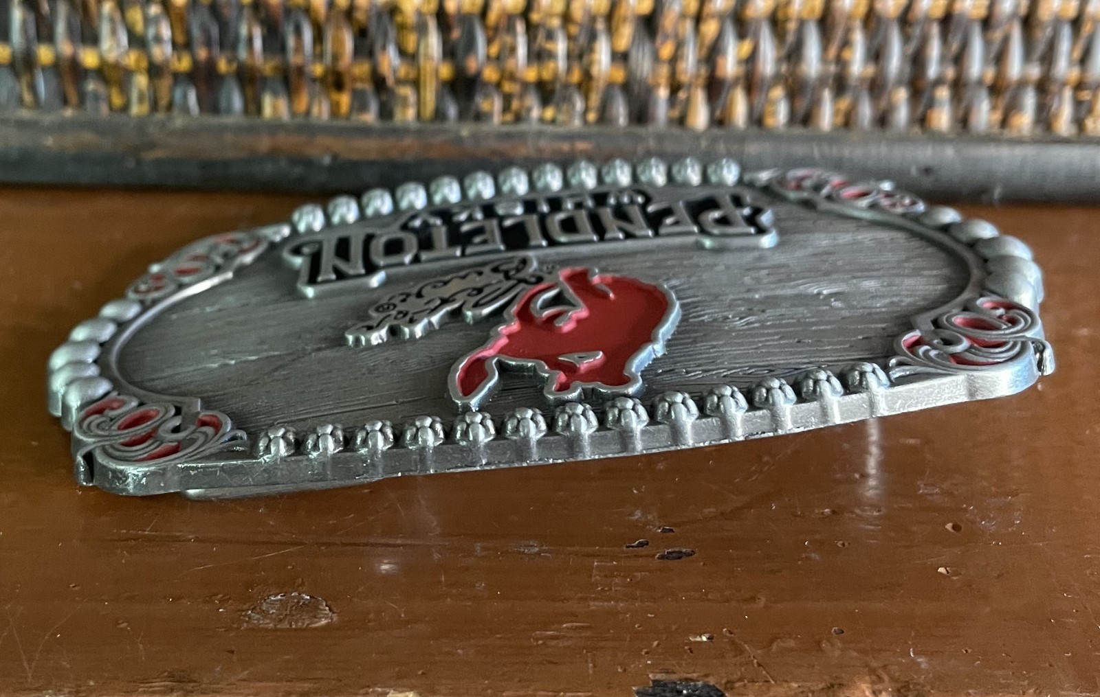 MONTANA SILVERSMITHS « Let&rsquo;s Buck » Western Pendleton Whisky Belt Buckle