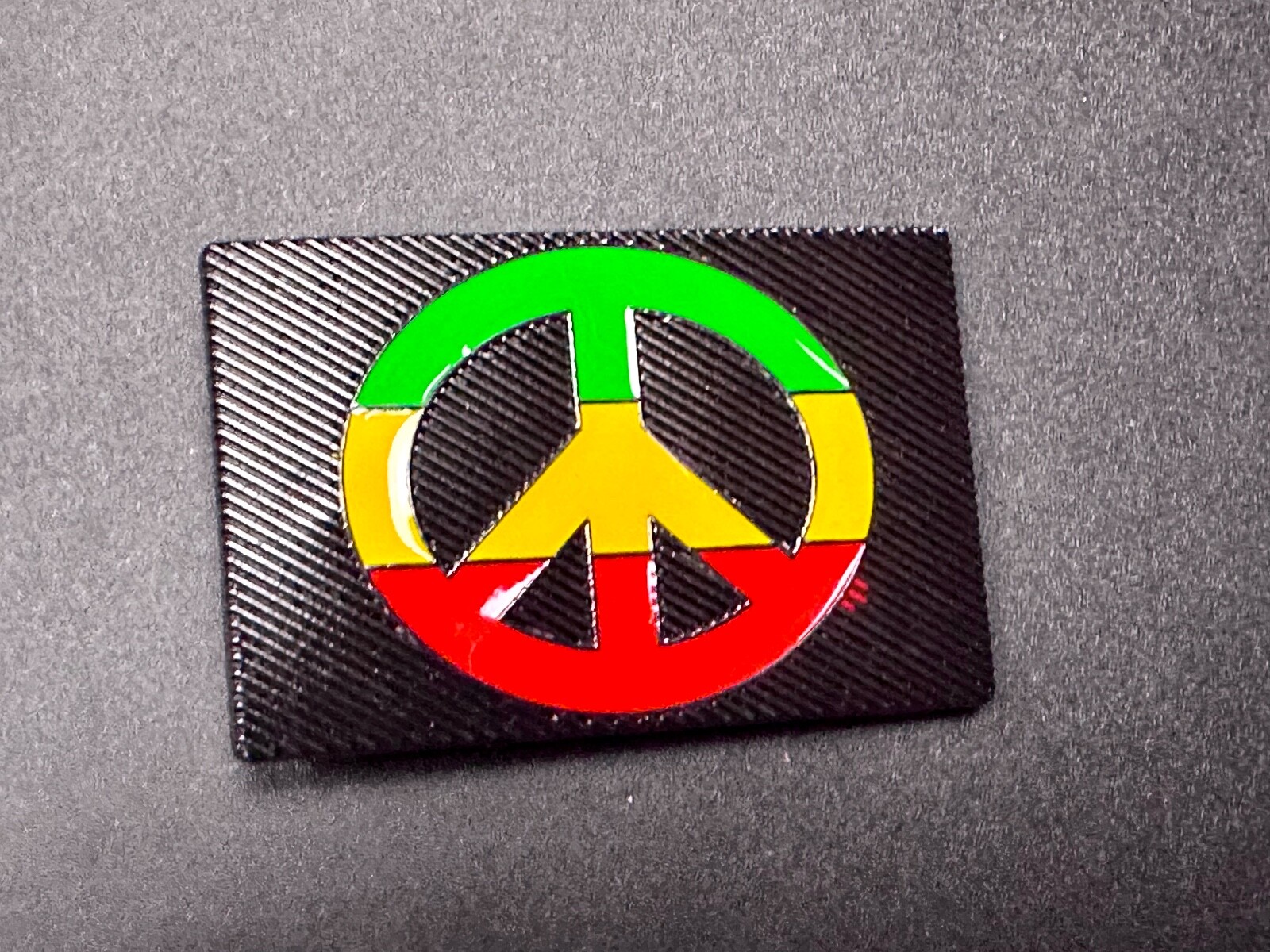 Rasta Peace Sign Flag Red Yellow Green Jamaica Marijuana Symbols Belt Buckle