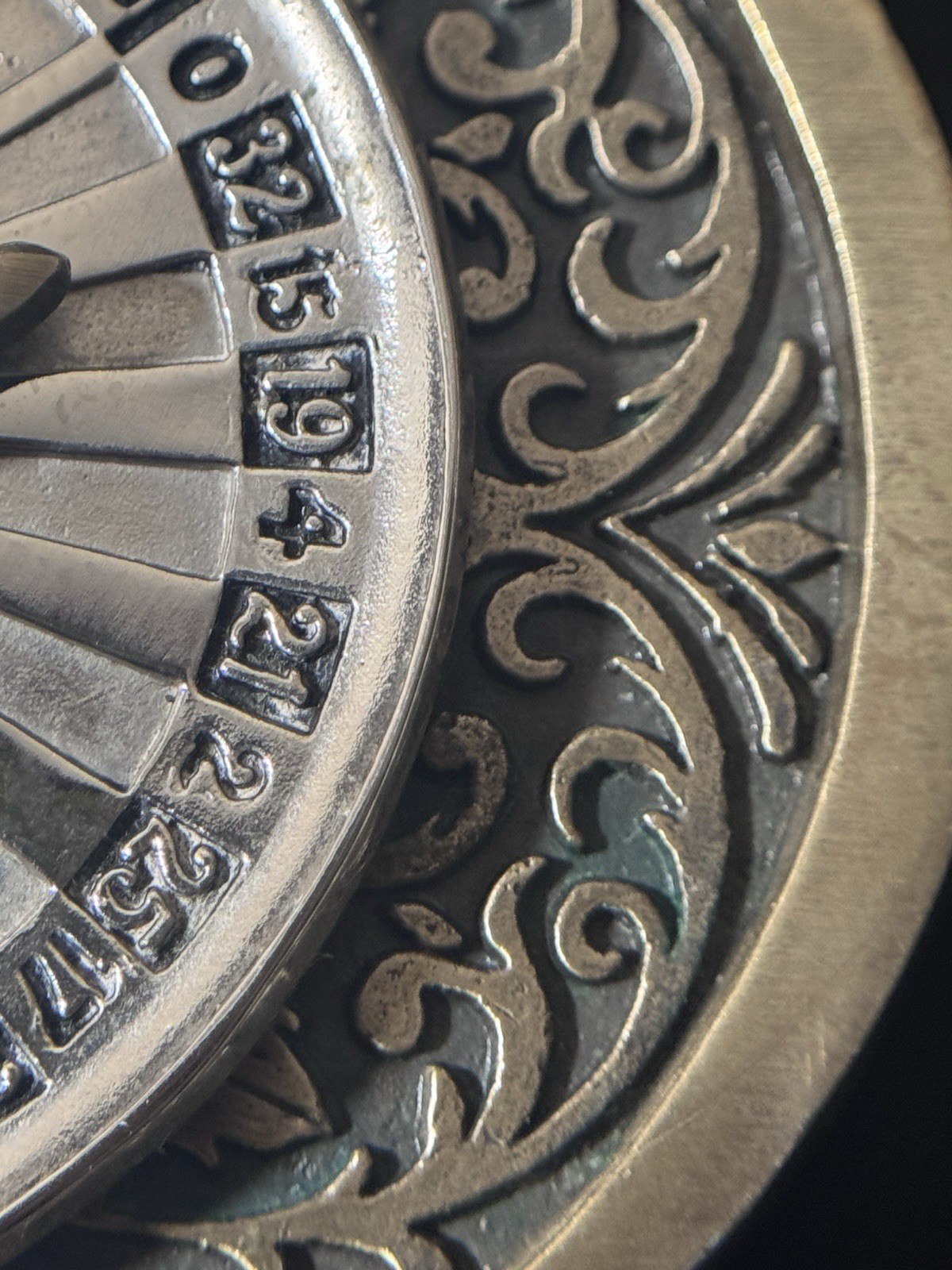 Vintage The Gal Leg Spinning Roulette Wheel Belt Buckle