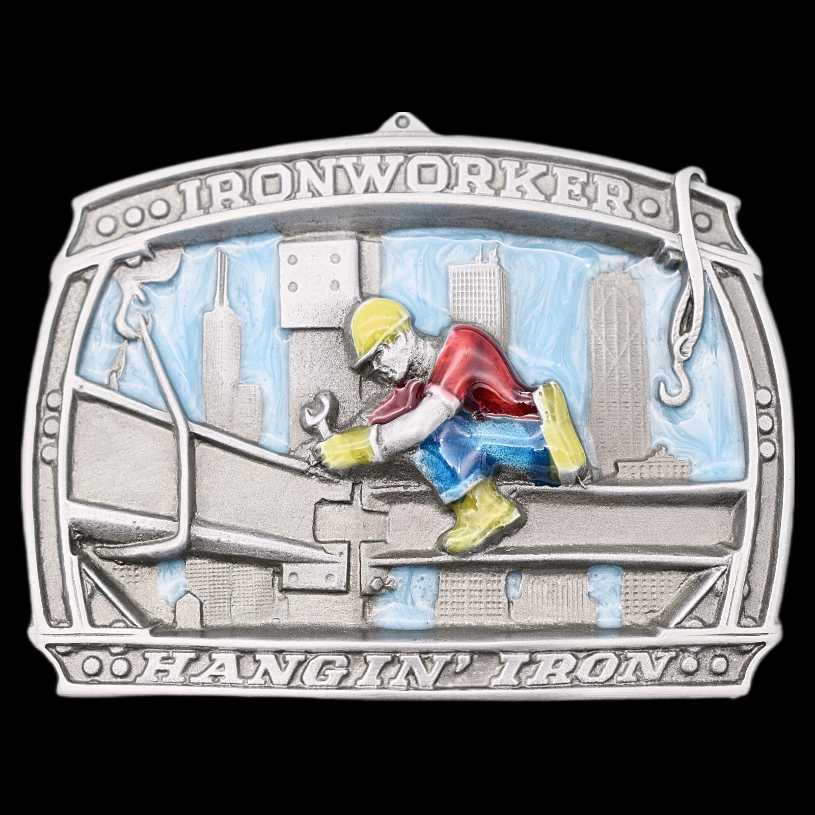 Iron Worker Laborer I-Beam High Rise Construction Belt Buckle