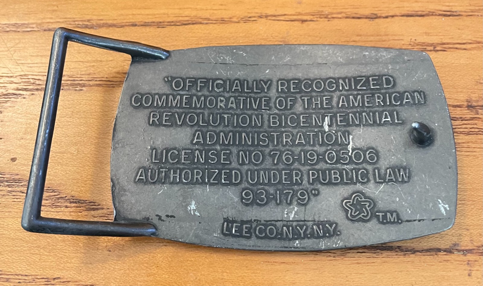 1776 – 1976 American Revolution Bicentennial Belt Buckle By LEE CO