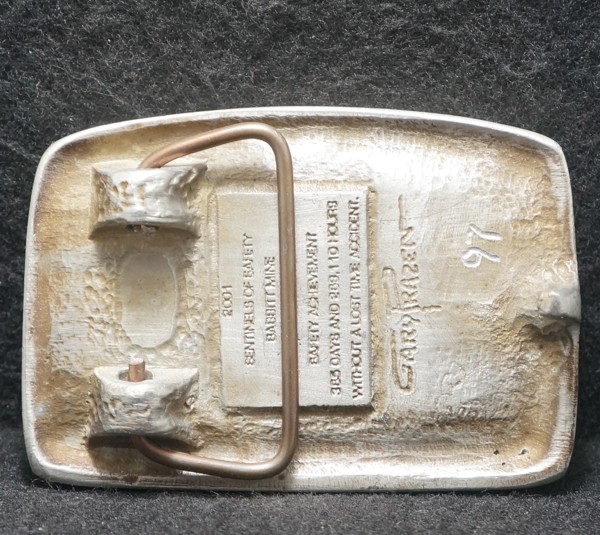 WK25152 VINTAGE 2001 **NORTHSHORE MINING COMPANY SAFETY AWARD** MENS BELT BUCKLE