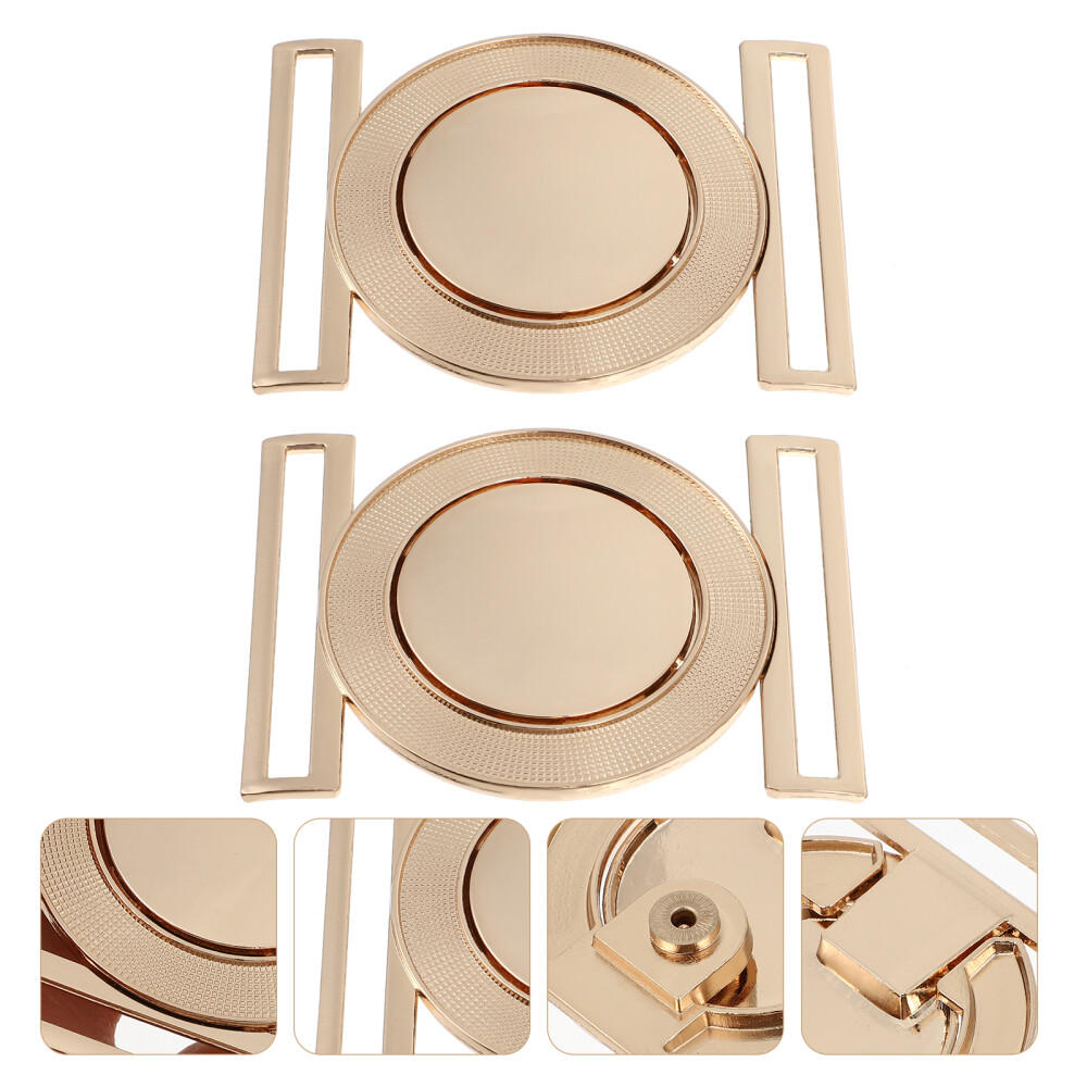 2pcs Zinc Alloy Belt Buckles Interlock Buckles Cloth Decorative