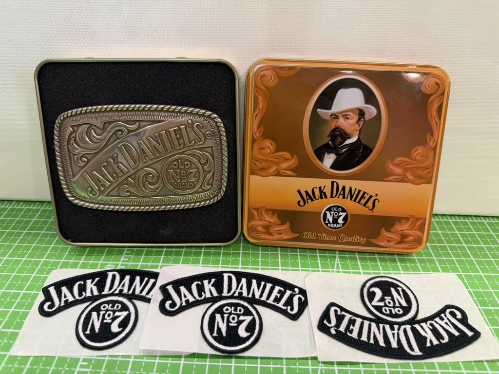 2005 Jack Daniels Old No. 7 Brand Belt Buckle In Tin