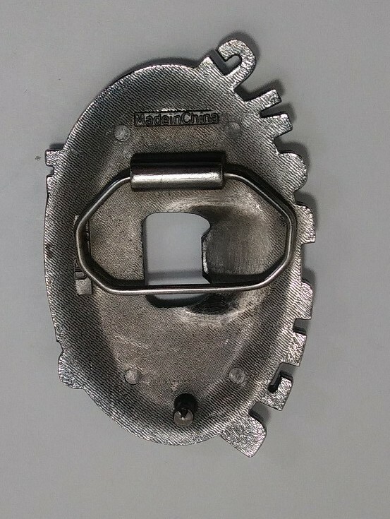Beer Pong Champ Belt Buckle Bottle Opener Heavy Silvertone Metal Cup Ball Design