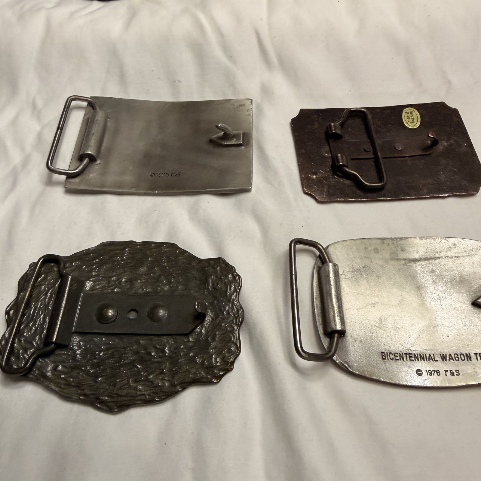 Lot Of 4 Men’s Western Belt Buckles