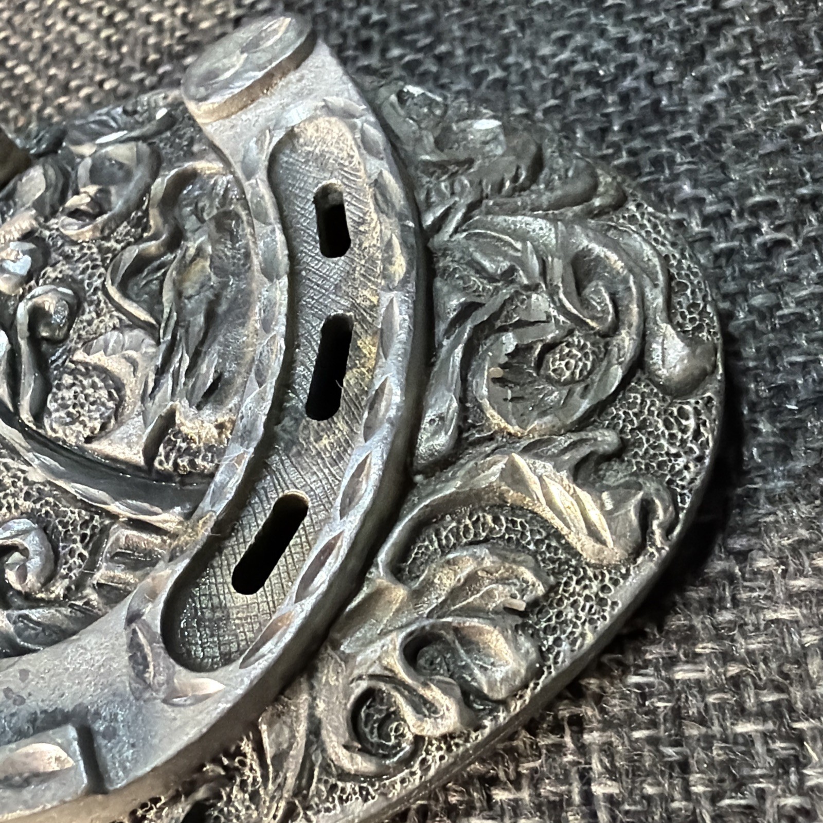 Ornate Womens Western Oval Belt Buckle Horseshoe Buckle 2002 Enchantment USA